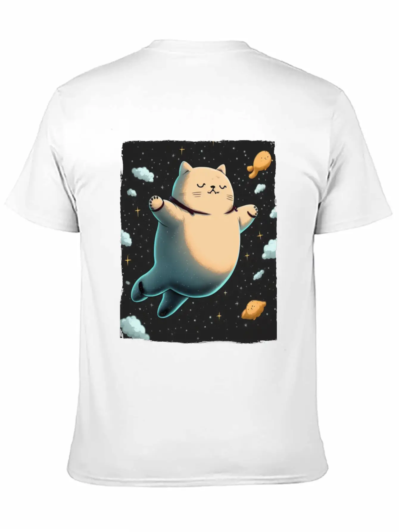 Cat Kitten Space Outer Space Atmosphere Universe Basic Graphic T-Shirt ¨C Daily Comfort In Soft Cotton