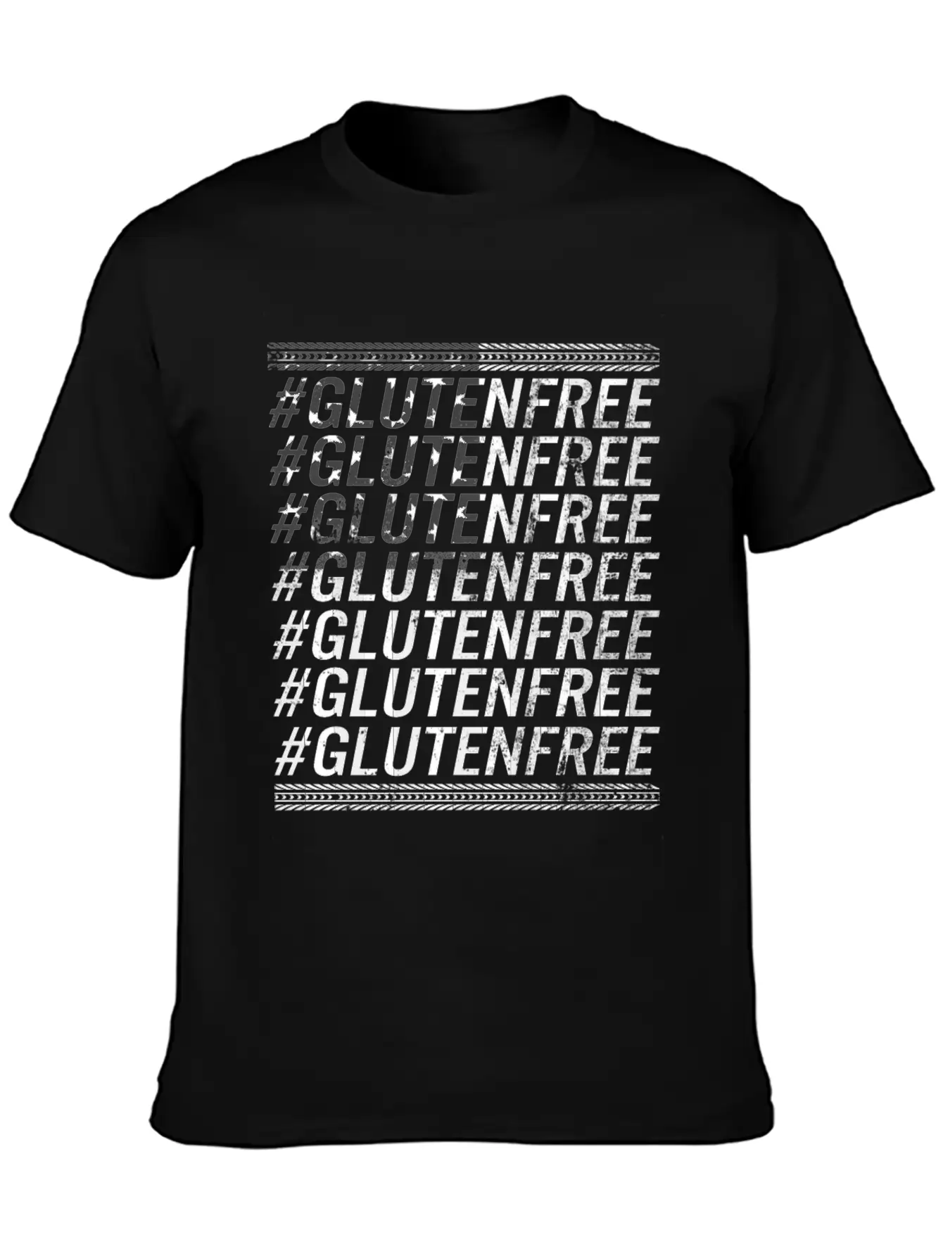 Celiac Disease Shirt, Hashtag Gluten Free, Celiac Basic Graphic T-Shirt ¨C Daily Comfort In Soft Cotton