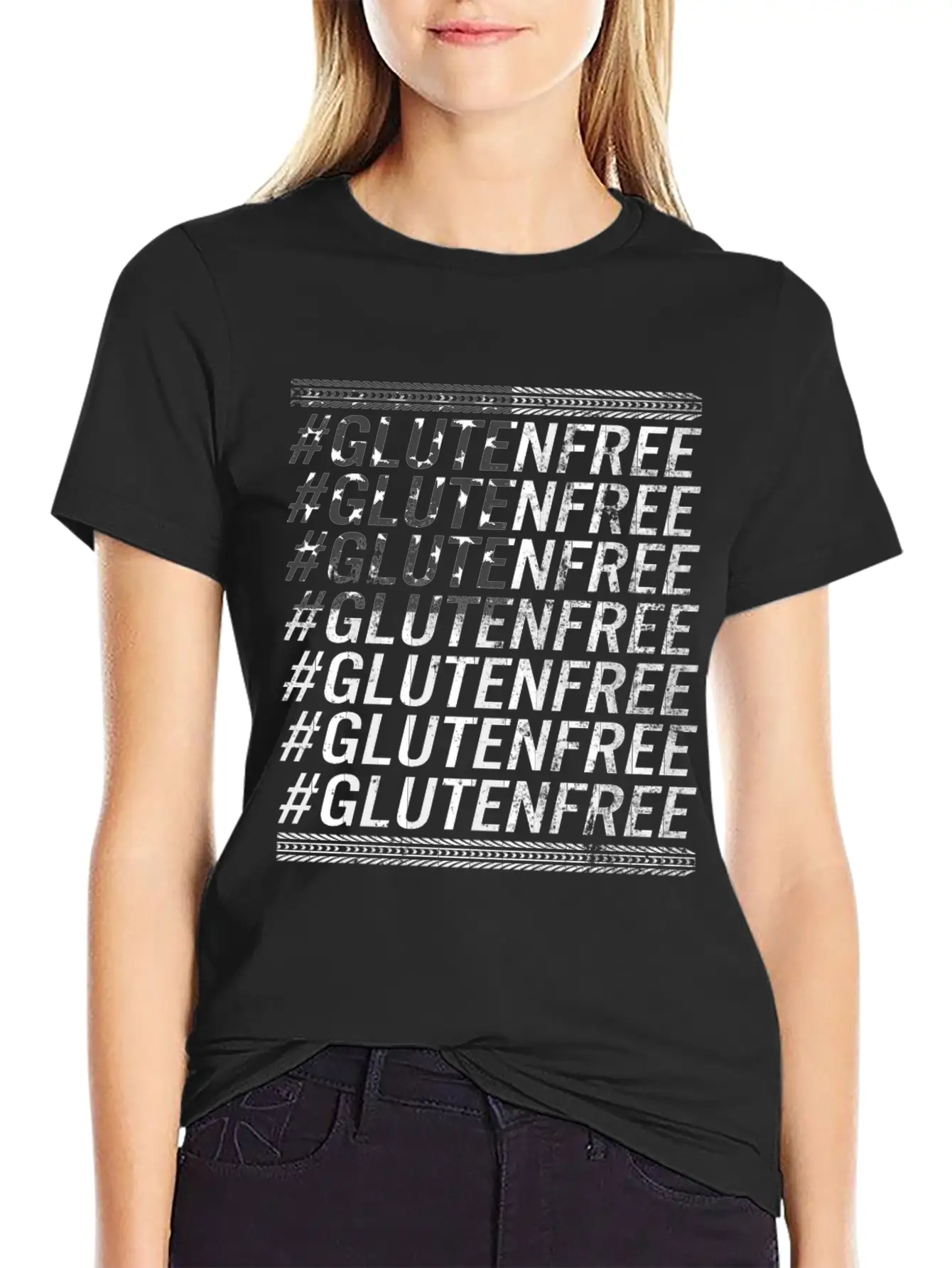 Celiac Disease Shirt, Hashtag Gluten Free, Celiac Basic Graphic T-Shirt ¨C Daily Comfort In Soft Cotton