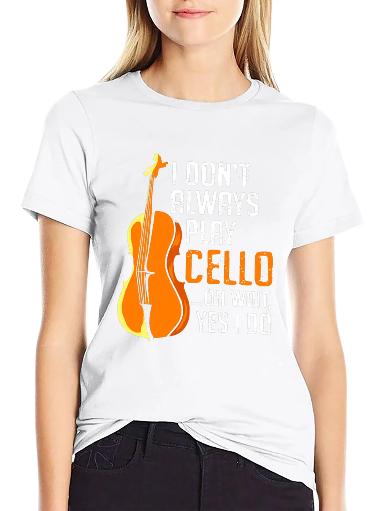 Cello Double Bass Music Teacher Symphony Violin Basic Graphic T-Shirt ¨C Daily Comfort In Soft Cotton