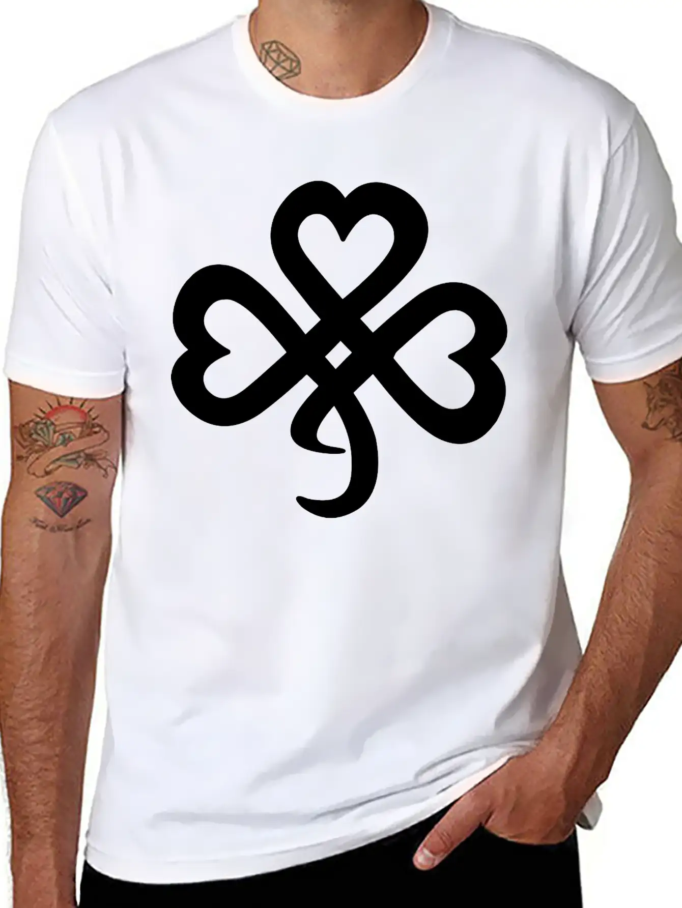 Celtic Leaf Clover Soft Cotton Short Sleeve Tee ¨C Unisex Wardrobe Staple