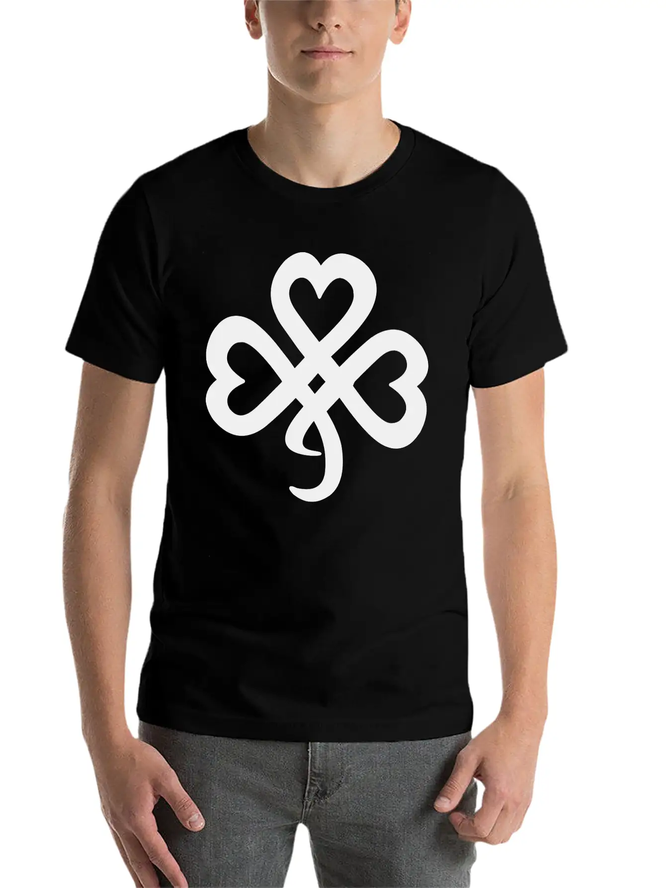 Celtic Leaf Clover Soft Cotton Short Sleeve Tee ¨C Unisex Wardrobe Staple