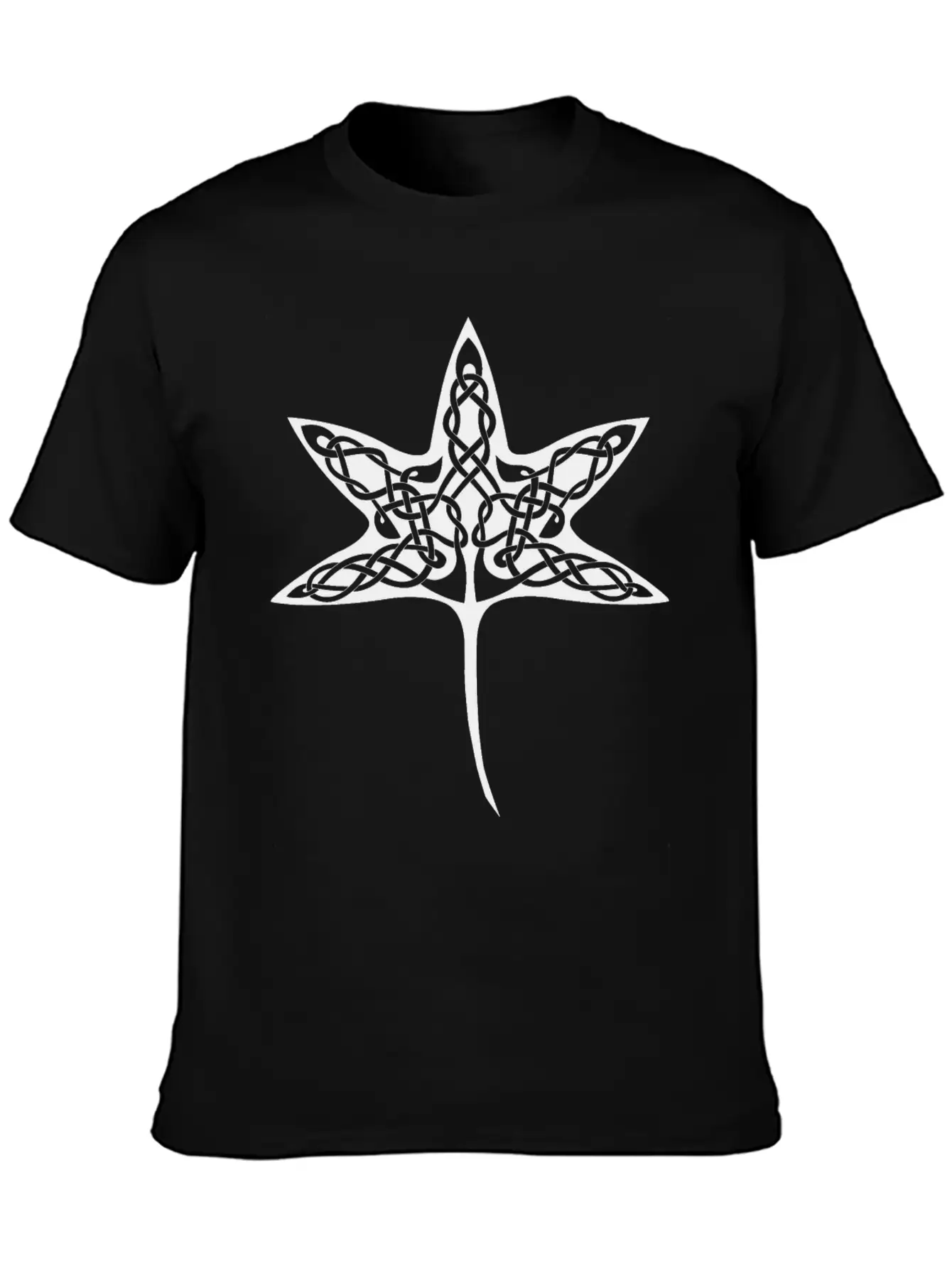 Celtic Tree Leaf Basic Graphic T-Shirt ¨C Daily Comfort In Soft Cotton