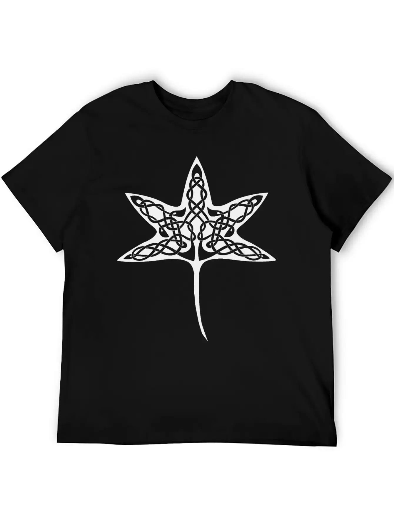Celtic Tree Leaf Basic Graphic T-Shirt ¨C Daily Comfort In Soft Cotton