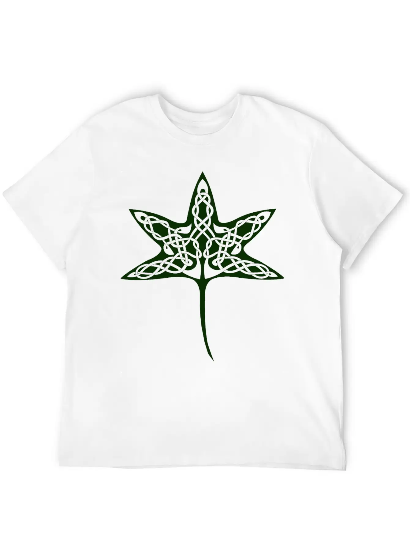 Celtic Tree Leaf Basic Graphic T-Shirt ¨C Daily Comfort In Soft Cotton