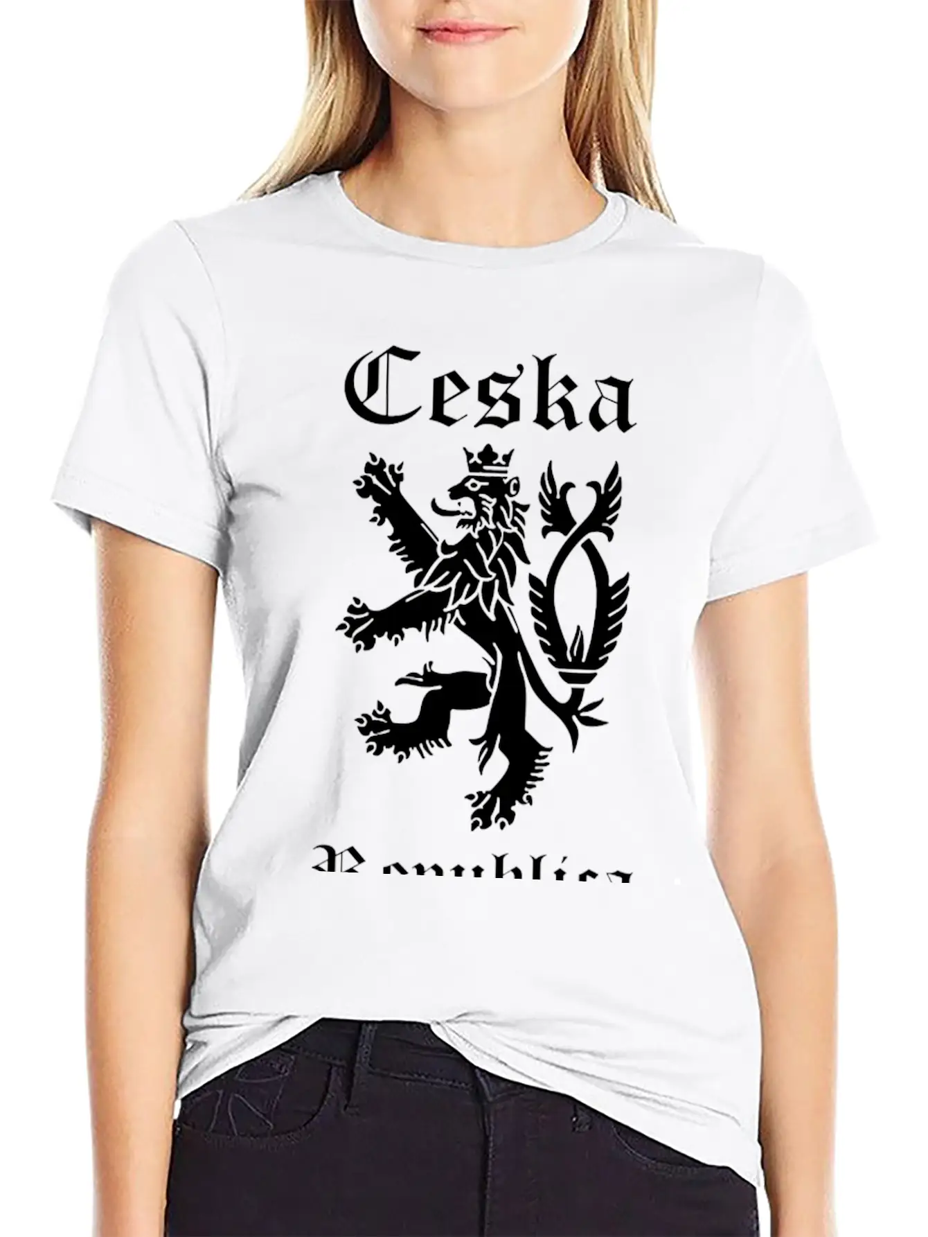 CESKA Czech Republic Lion Rampant Basic Graphic T-Shirt ¨C Daily Comfort In Soft Cotton