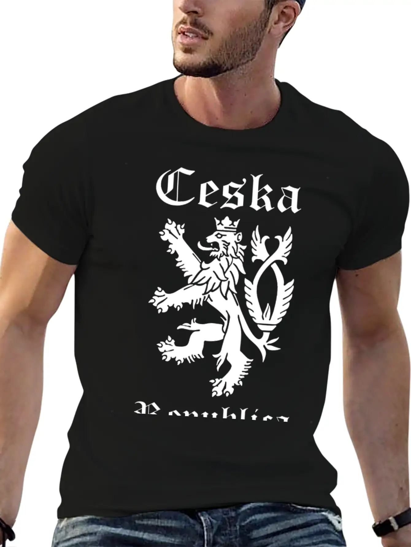 CESKA Czech Republic Lion Rampant Basic Graphic T-Shirt ¨C Daily Comfort In Soft Cotton