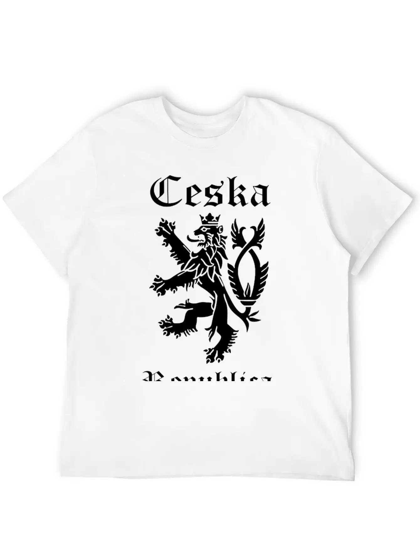 CESKA Czech Republic Lion Rampant Basic Graphic T-Shirt ¨C Daily Comfort In Soft Cotton