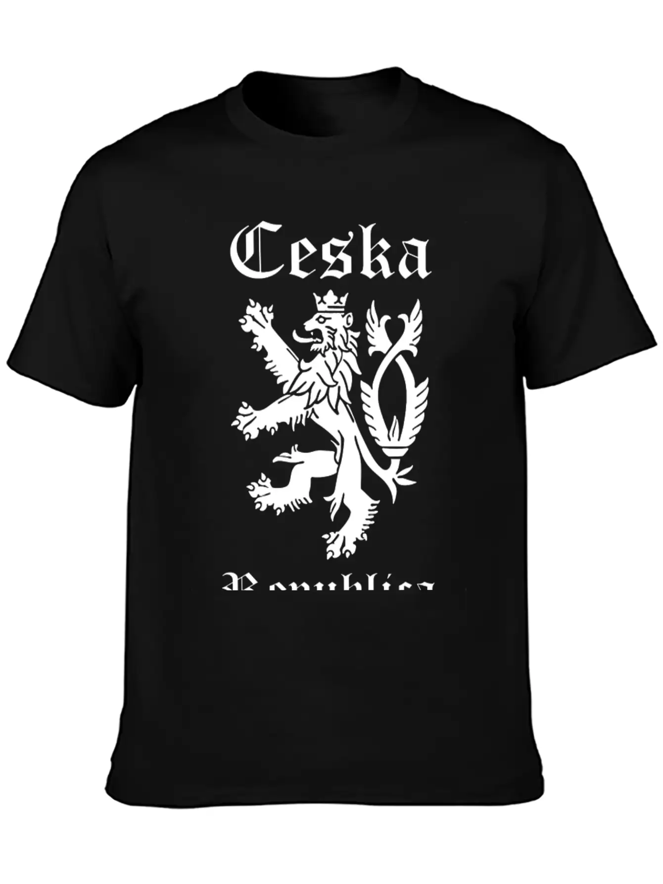 CESKA Czech Republic Lion Rampant Basic Graphic T-Shirt ¨C Daily Comfort In Soft Cotton
