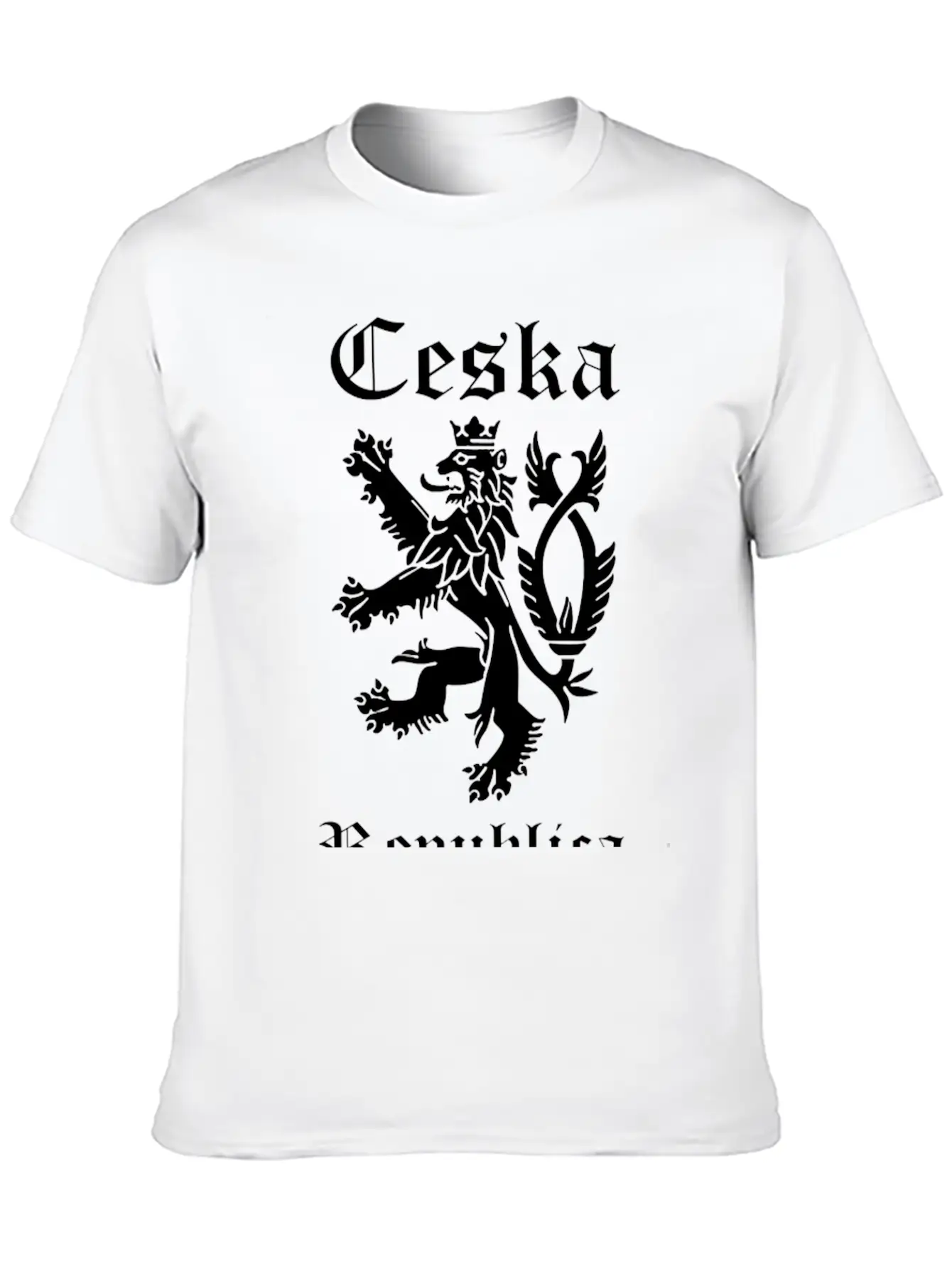 CESKA Czech Republic Lion Rampant Basic Graphic T-Shirt ¨C Daily Comfort In Soft Cotton