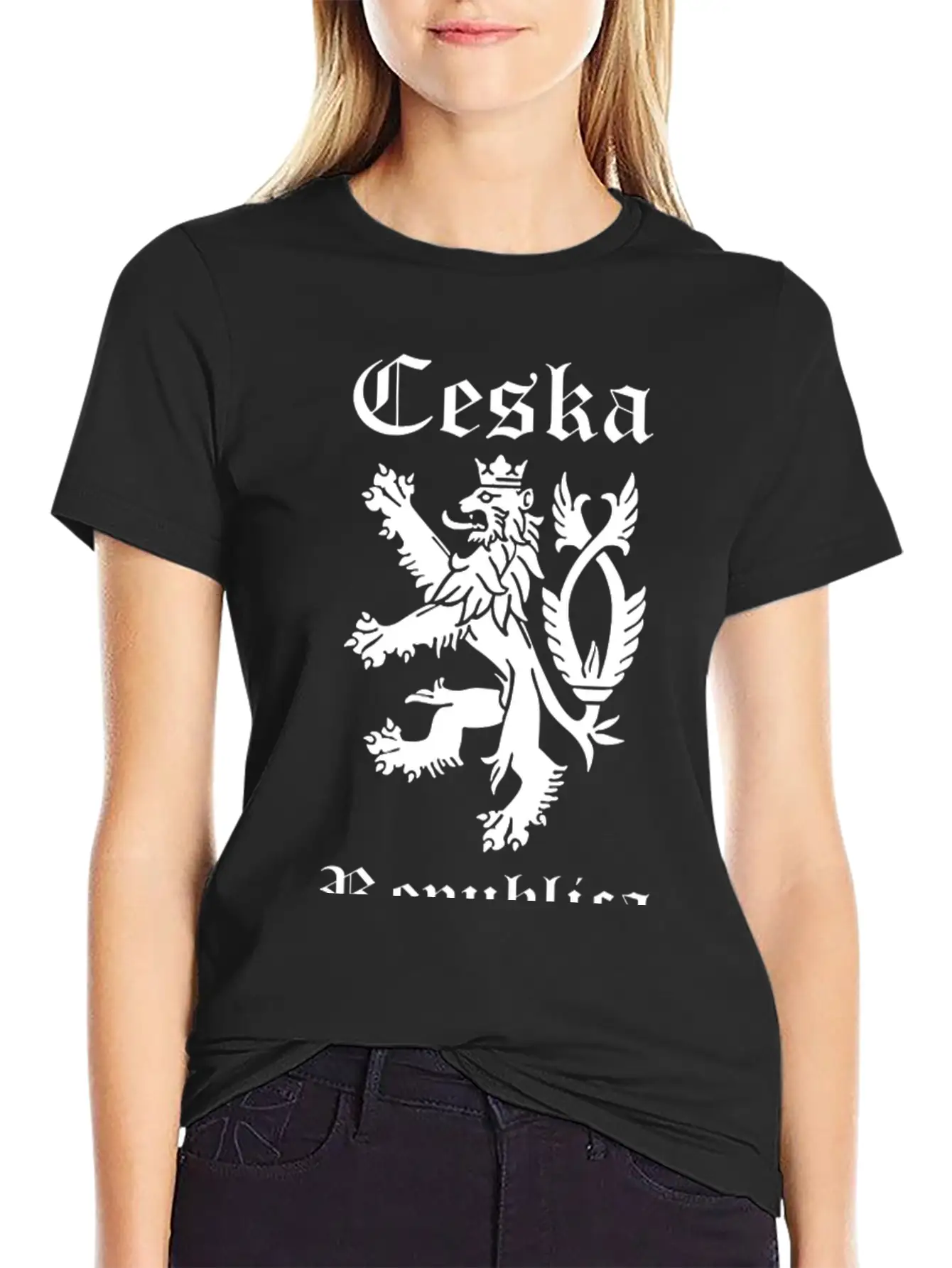 CESKA Czech Republic Lion Rampant Basic Graphic T-Shirt ¨C Daily Comfort In Soft Cotton