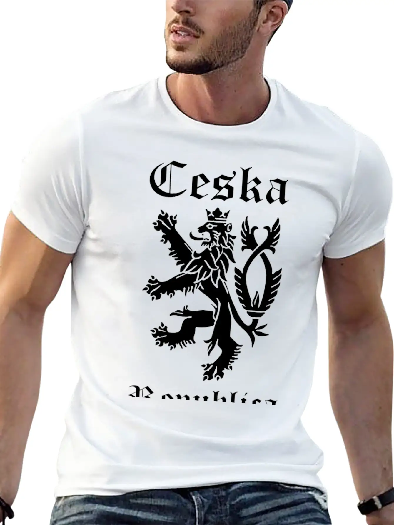 CESKA Czech Republic Lion Rampant Basic Graphic T-Shirt ¨C Daily Comfort In Soft Cotton
