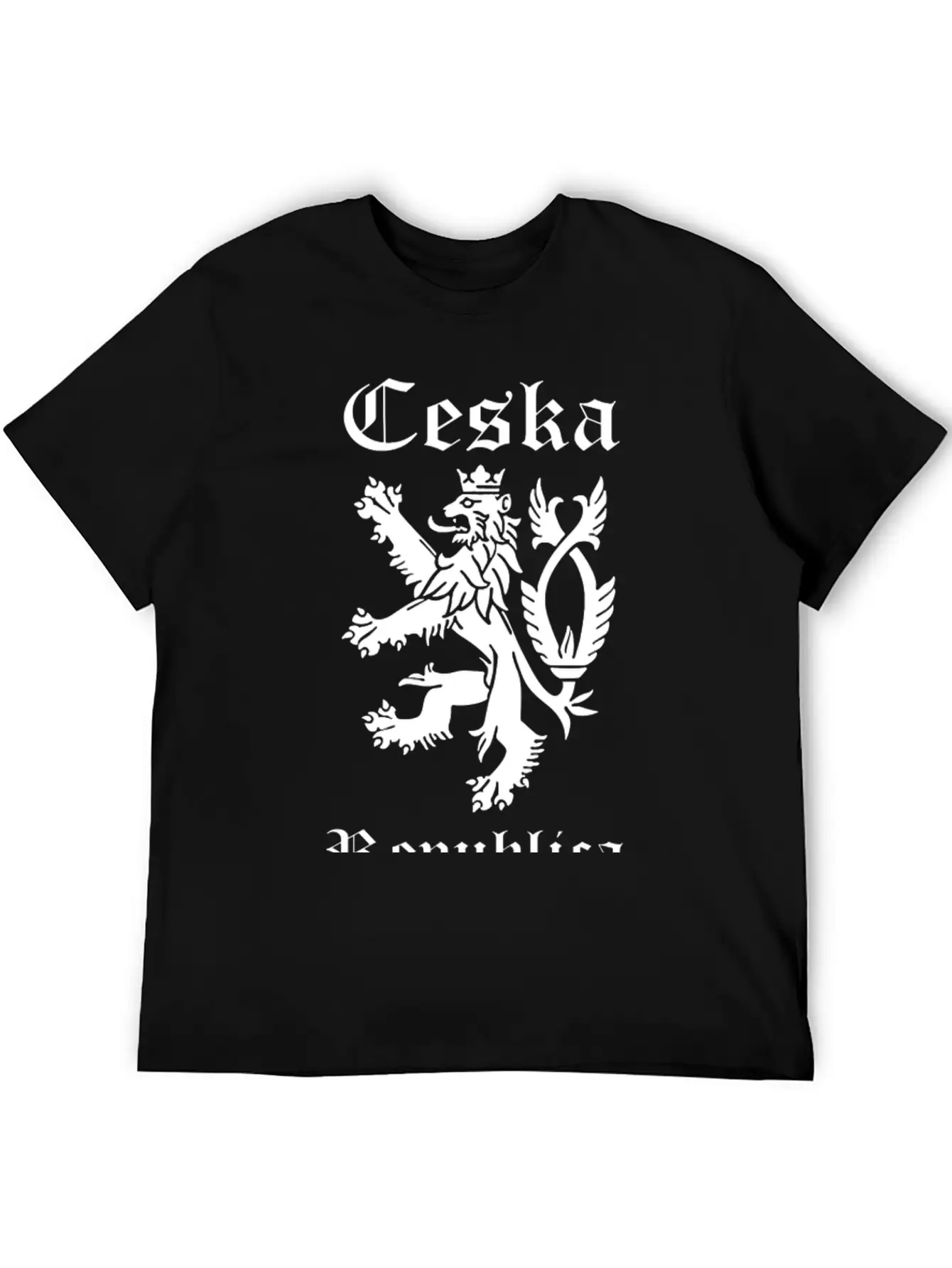 CESKA Czech Republic Lion Rampant Basic Graphic T-Shirt ¨C Daily Comfort In Soft Cotton