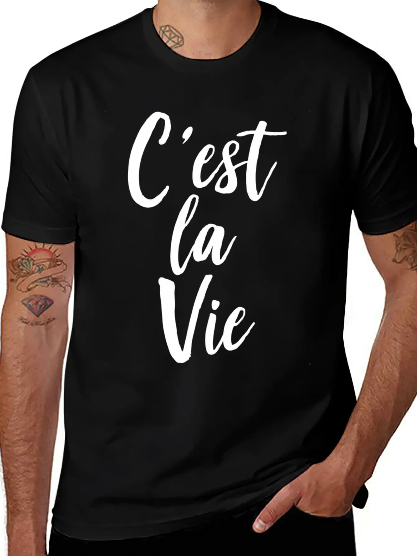 C'Est La Vie Basic Graphic T-Shirt ¨C Daily Comfort In Soft Cotton