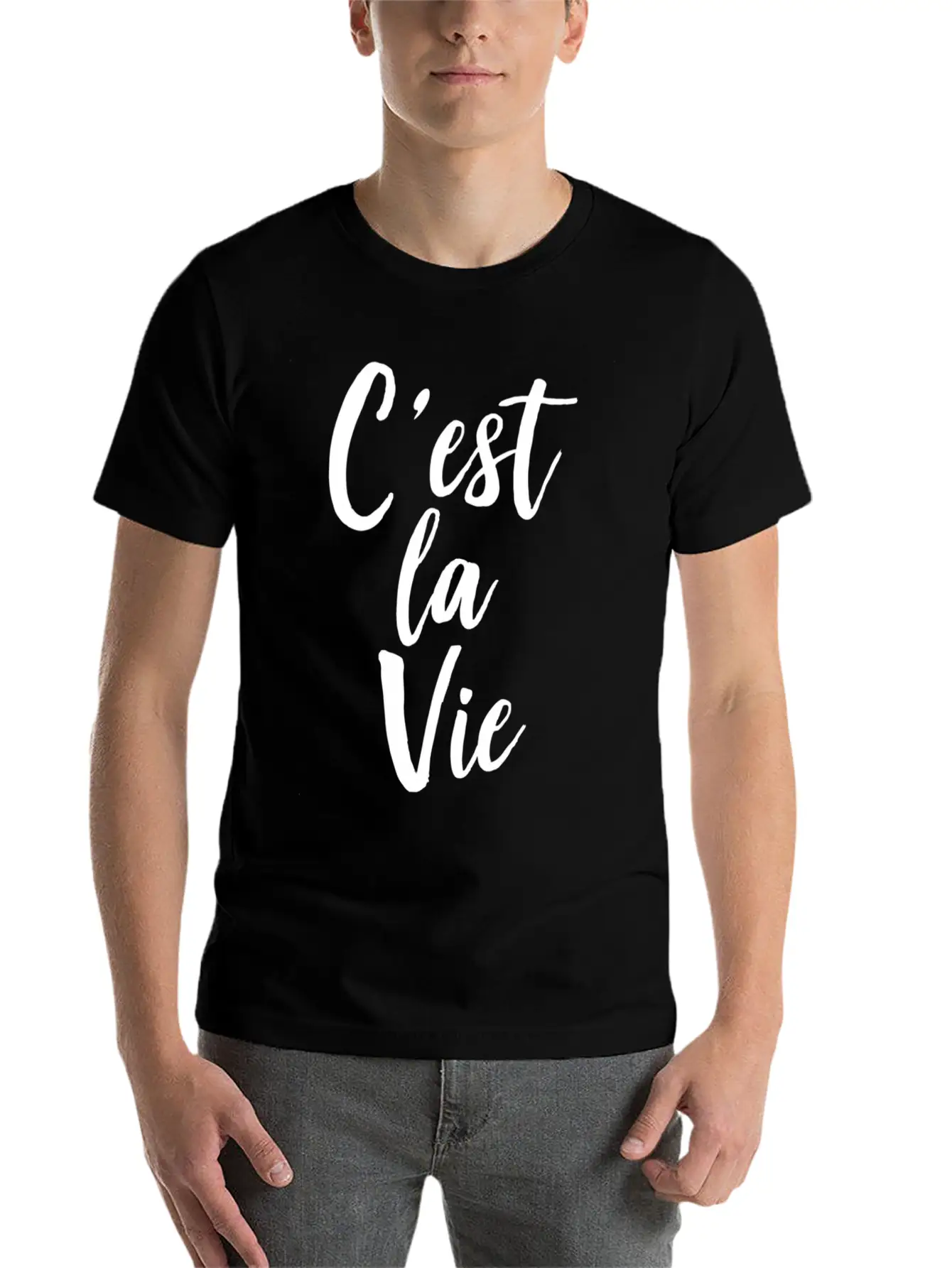 C'Est La Vie Basic Graphic T-Shirt ¨C Daily Comfort In Soft Cotton