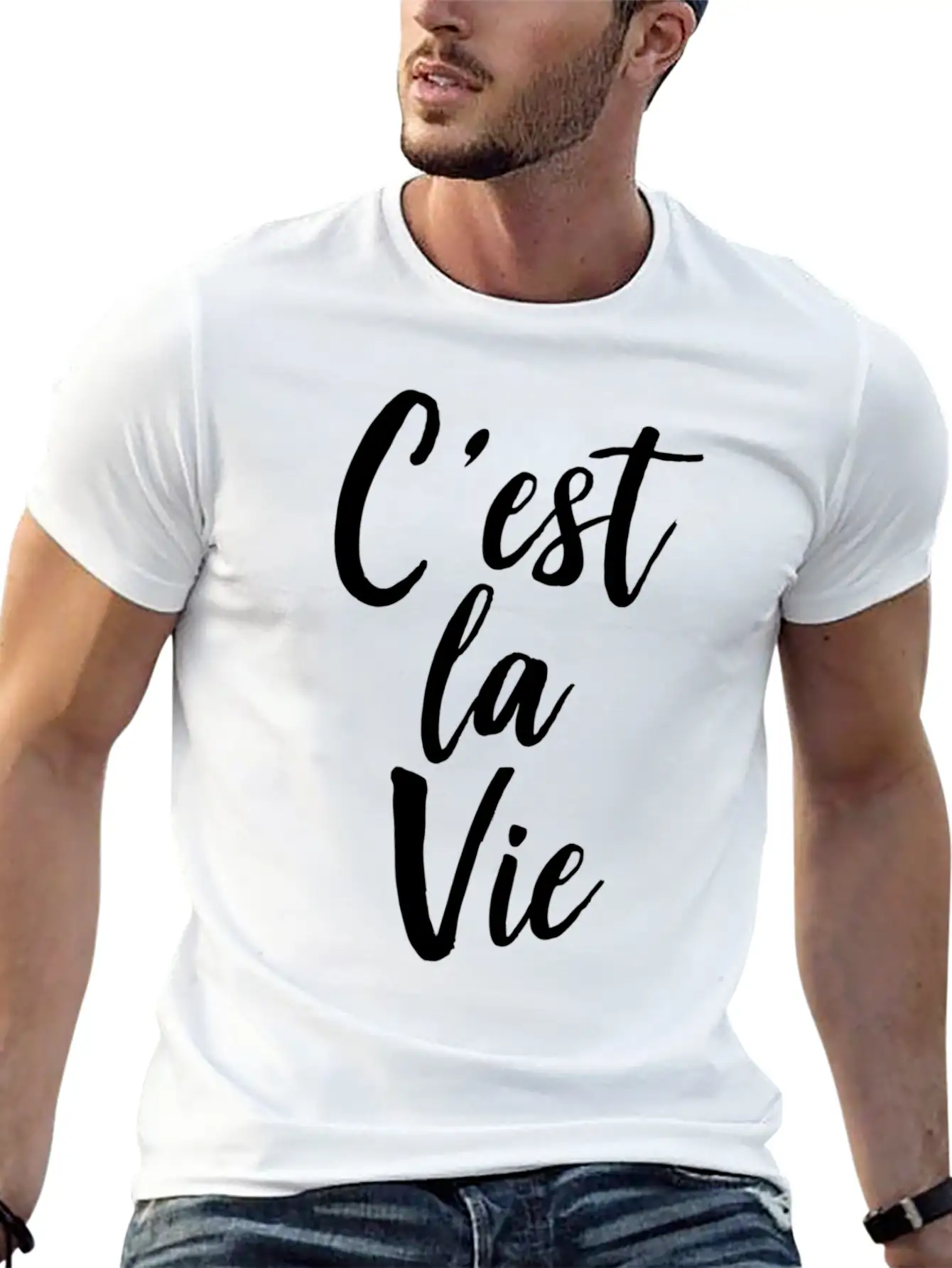 C'Est La Vie Basic Graphic T-Shirt ¨C Daily Comfort In Soft Cotton