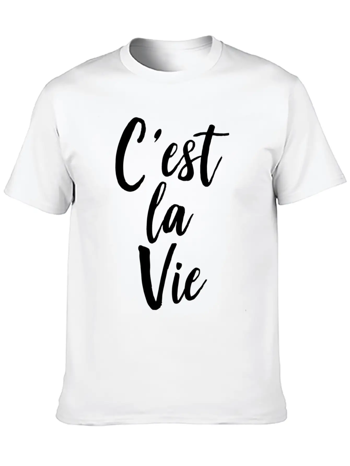 C'Est La Vie Basic Graphic T-Shirt ¨C Daily Comfort In Soft Cotton