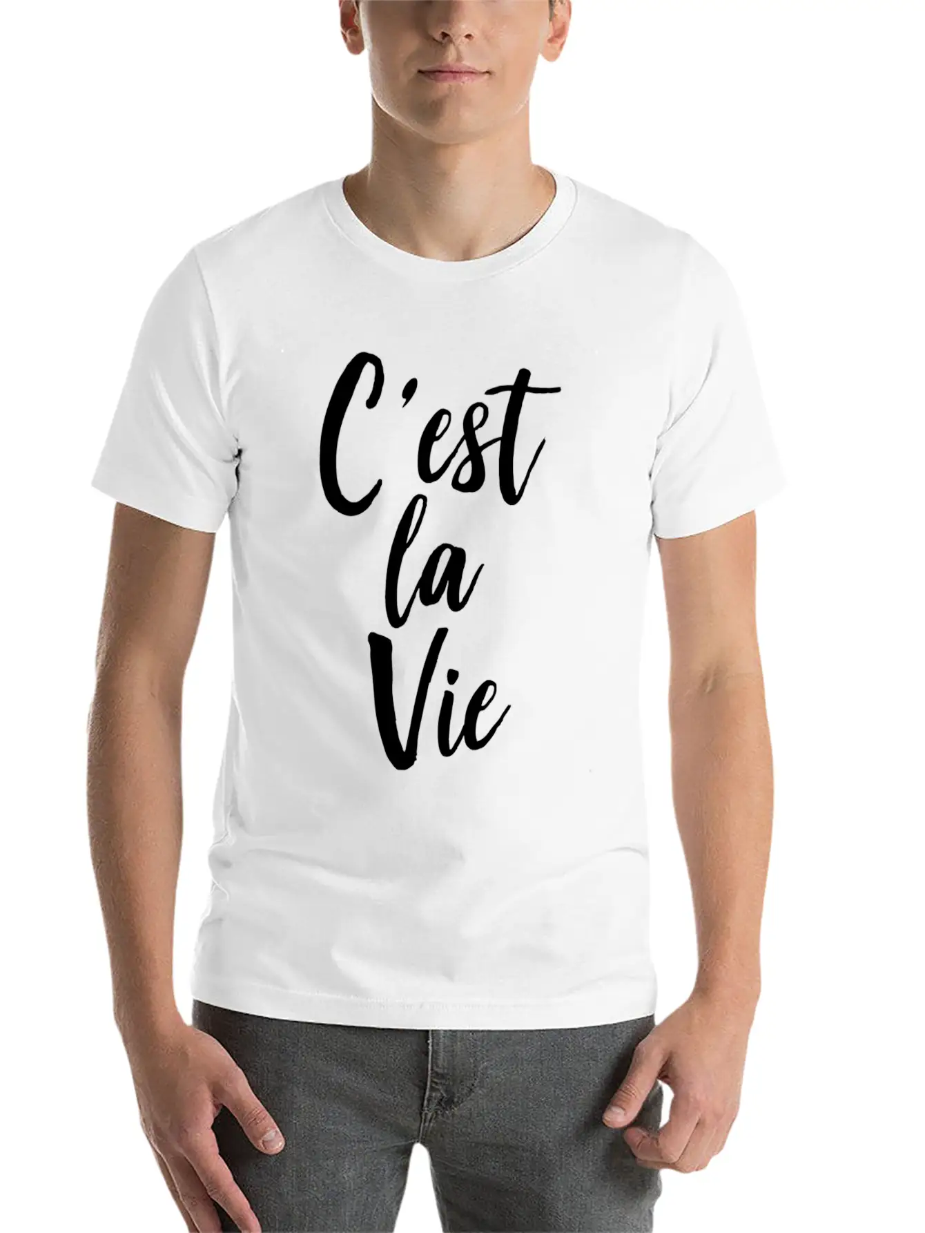 C'Est La Vie Basic Graphic T-Shirt ¨C Daily Comfort In Soft Cotton