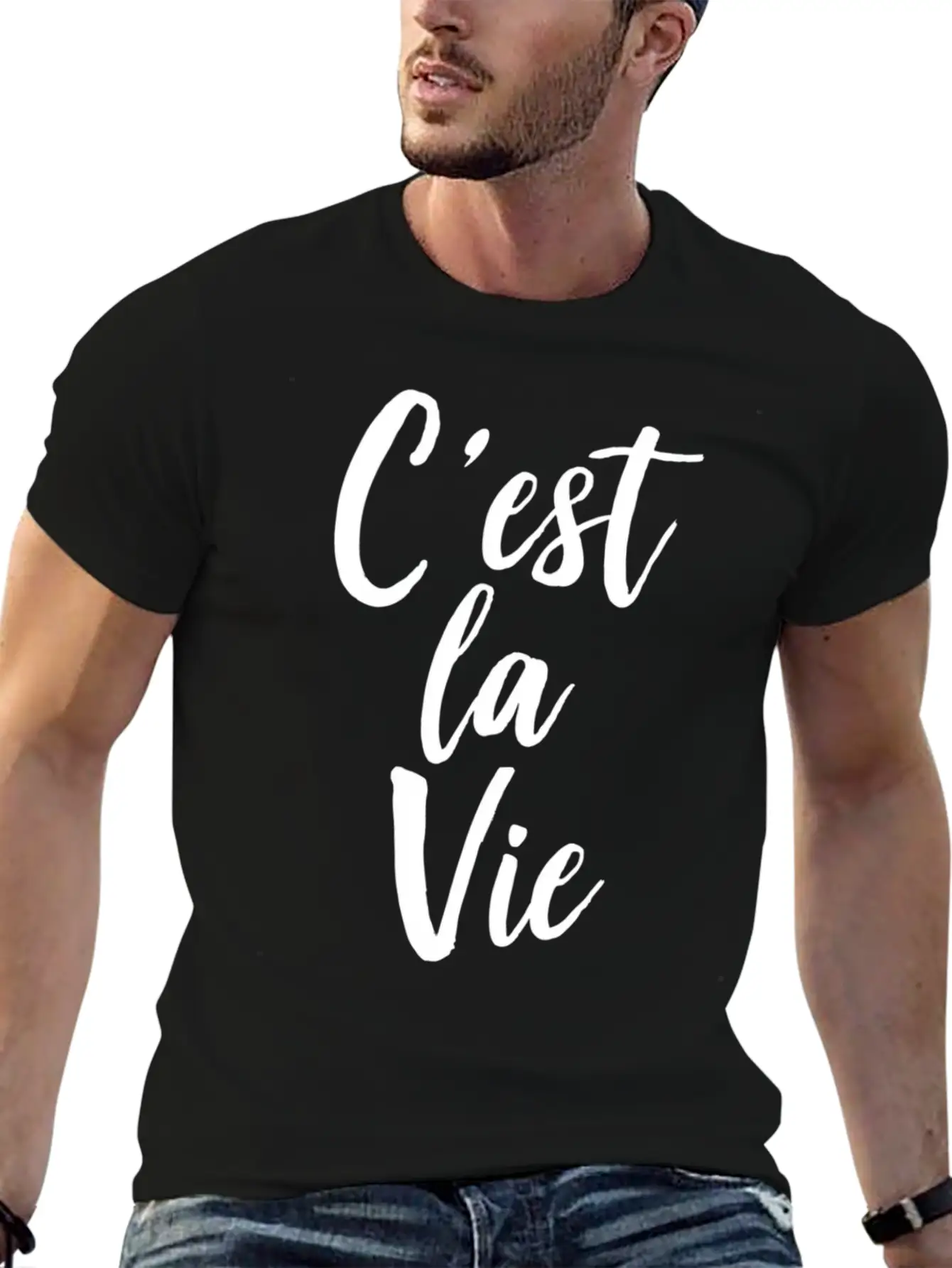 C'Est La Vie Basic Graphic T-Shirt ¨C Daily Comfort In Soft Cotton