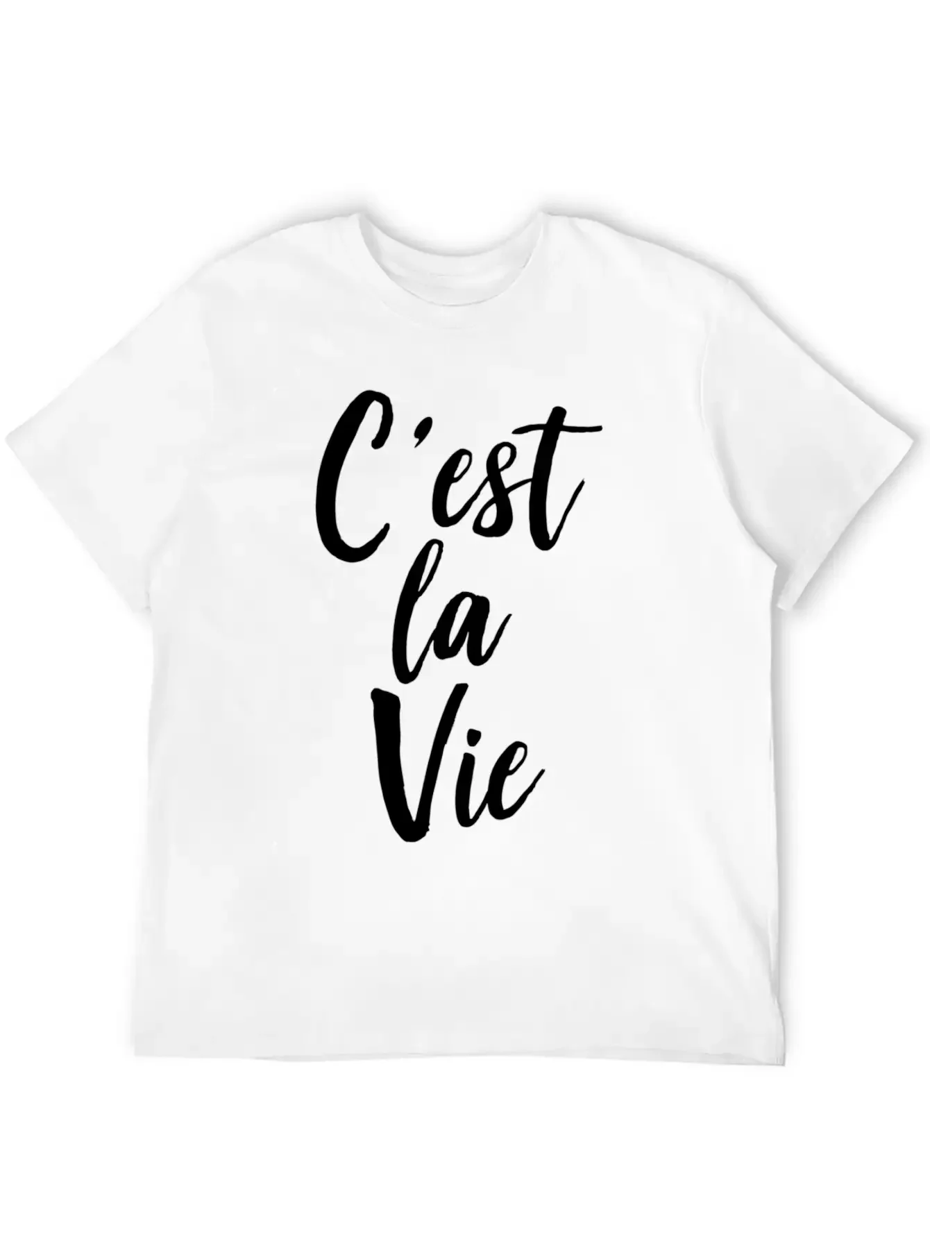 C'Est La Vie Basic Graphic T-Shirt ¨C Daily Comfort In Soft Cotton
