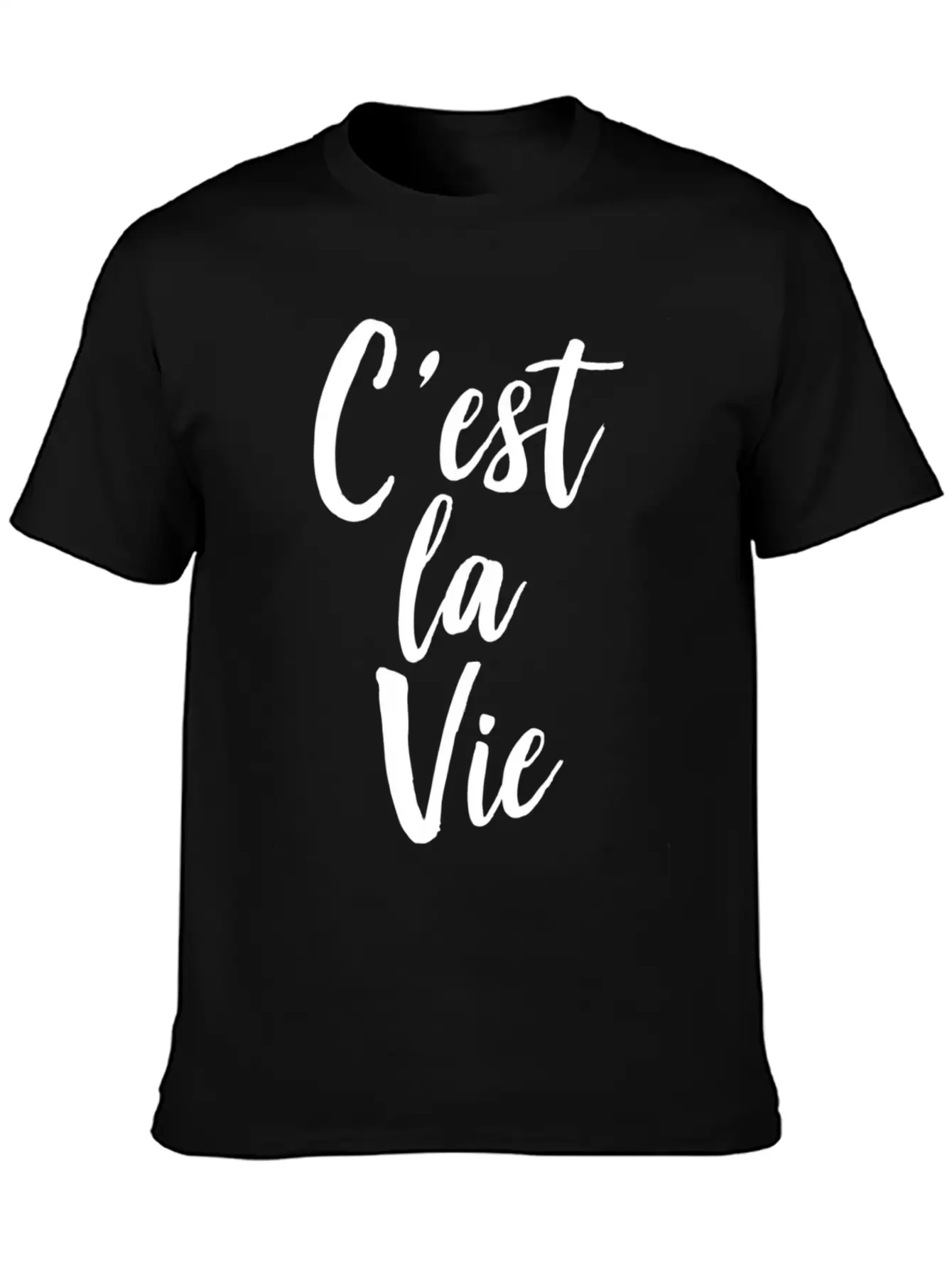 C'Est La Vie Basic Graphic T-Shirt ¨C Daily Comfort In Soft Cotton
