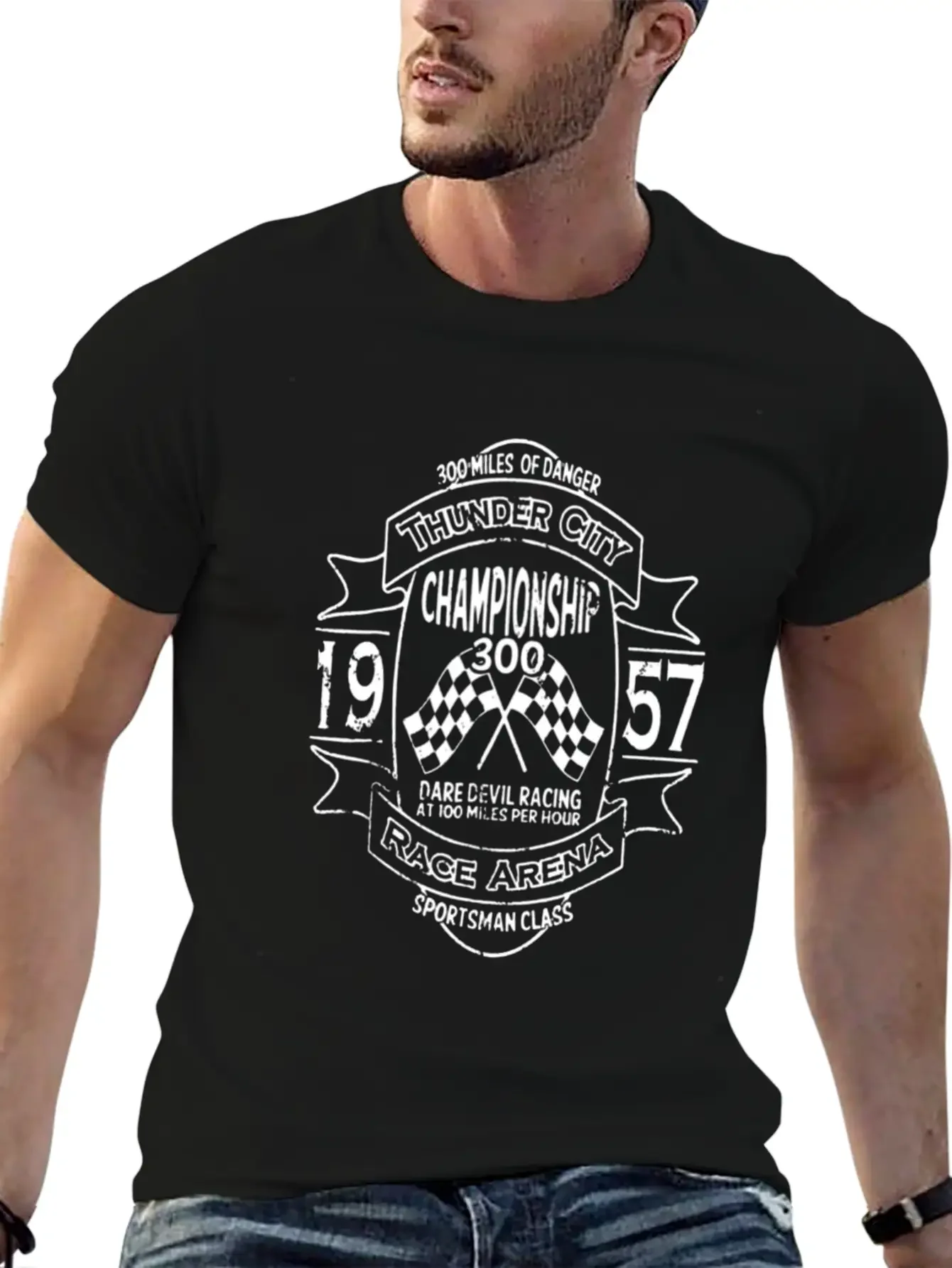 Championship 300 1957 Basic Graphic T-Shirt ¨C Daily Comfort In Soft Cotton