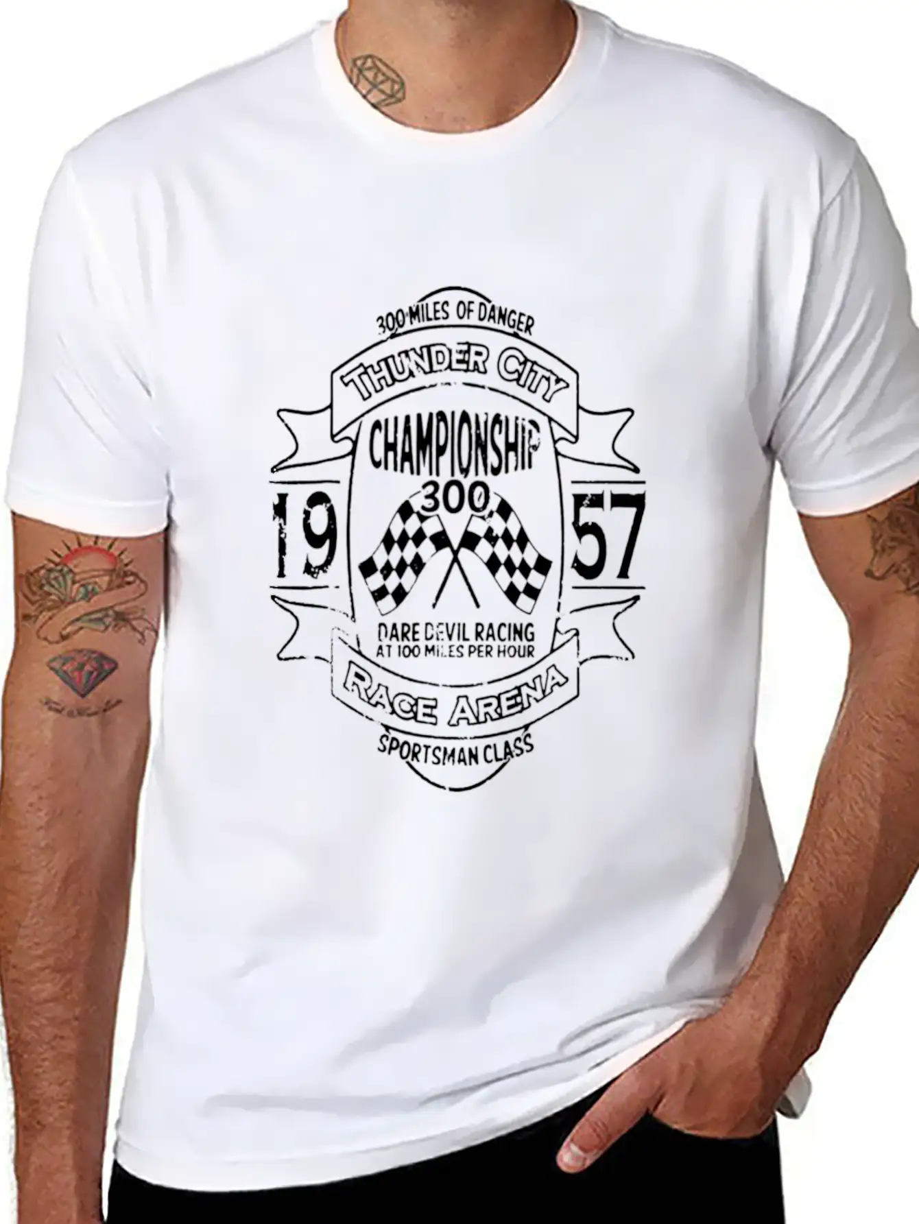 Championship 300 1957 Basic Graphic T-Shirt ¨C Daily Comfort In Soft Cotton