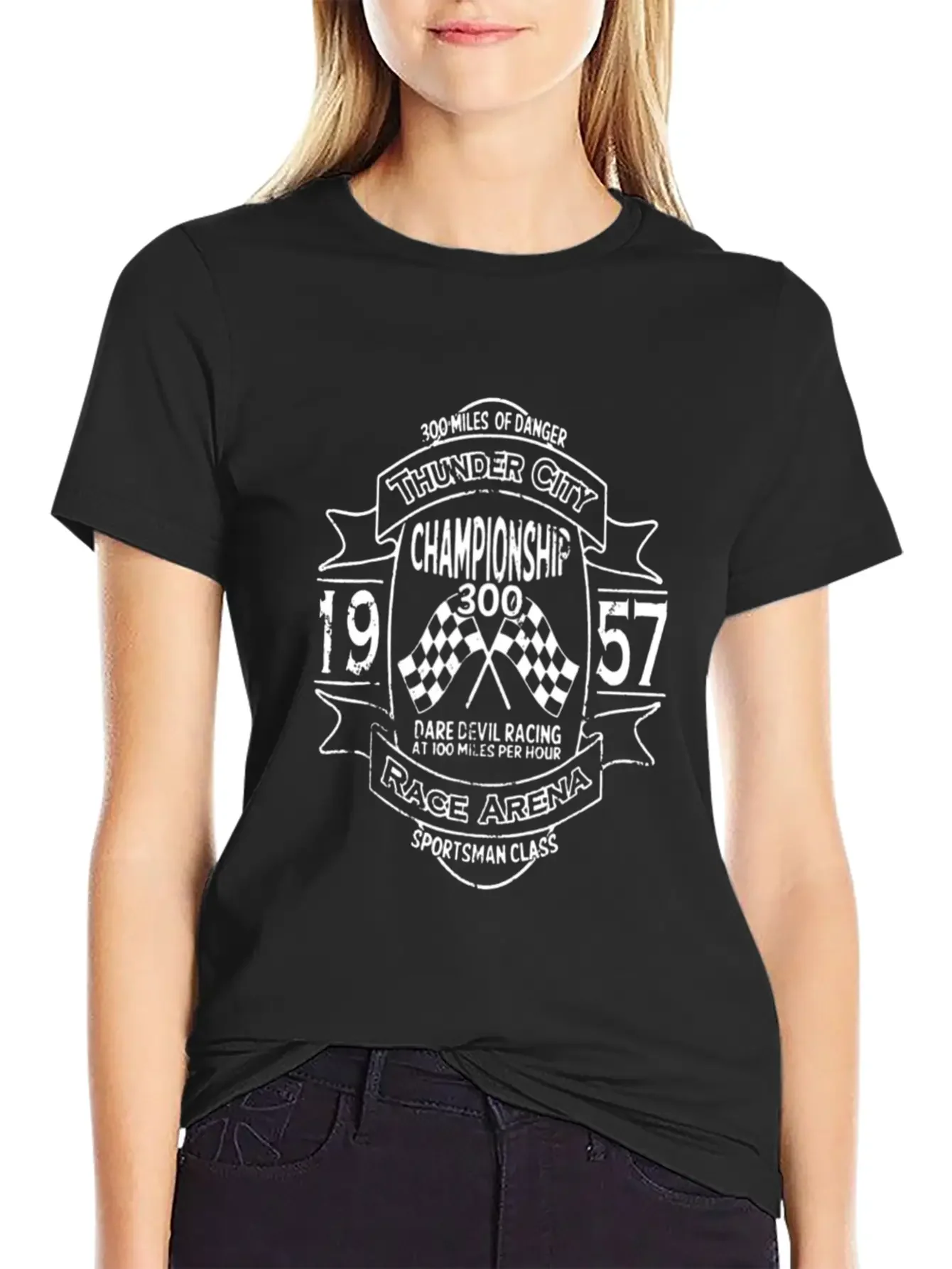 Championship 300 1957 Basic Graphic T-Shirt ¨C Daily Comfort In Soft Cotton