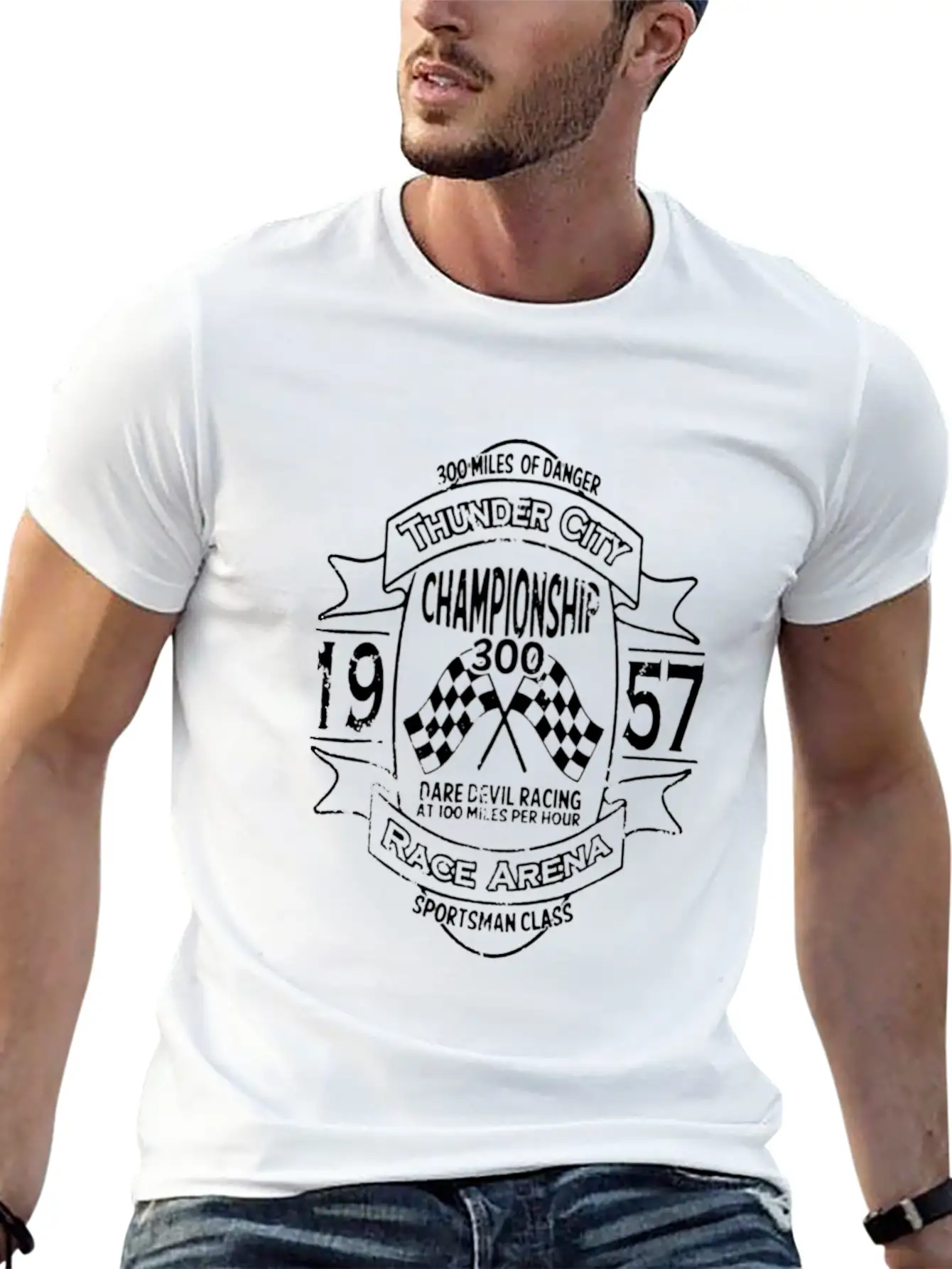 Championship 300 1957 Basic Graphic T-Shirt ¨C Daily Comfort In Soft Cotton