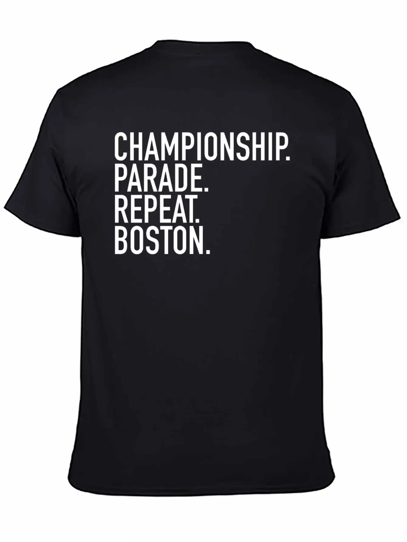 Championship. Parade. Repeat. Boston. Sports Clubs Essential Cotton Tee For Daily Outfits ¨C Unisex Style