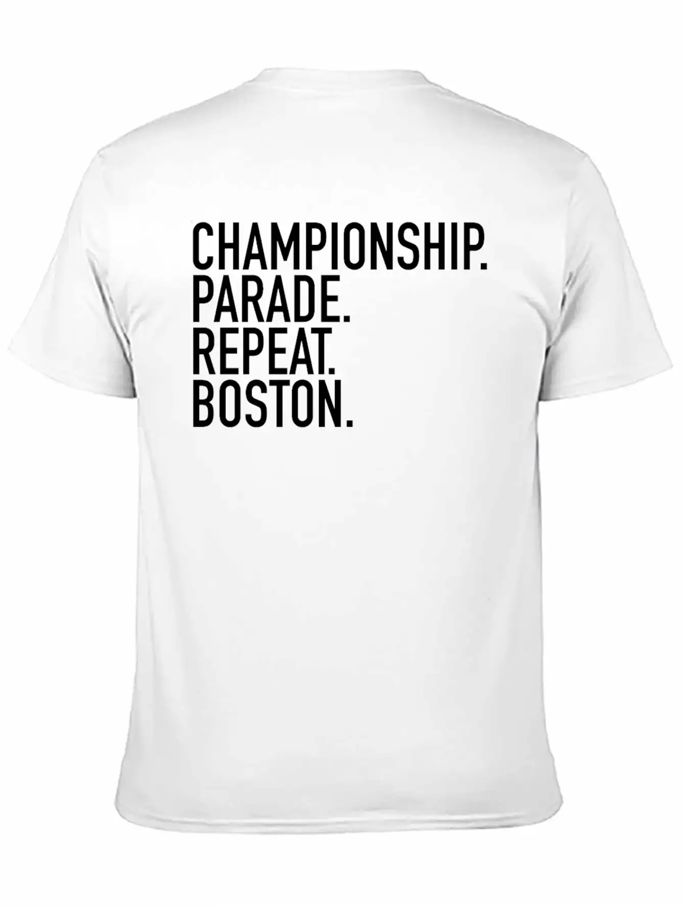 Championship. Parade. Repeat. Boston. Sports Clubs Essential Cotton Tee For Daily Outfits ¨C Unisex Style