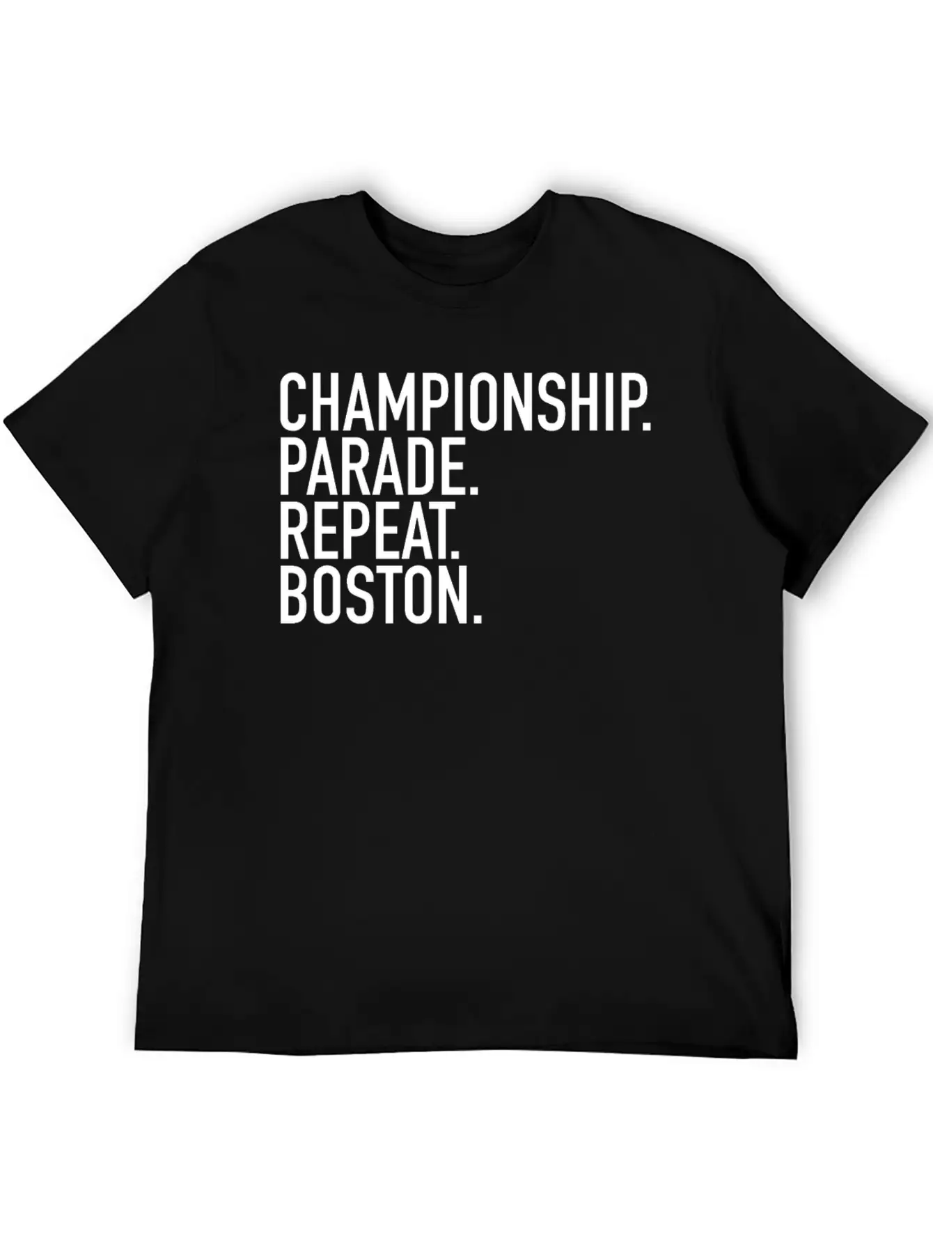 Championship. Parade. Repeat. Boston. Sports Clubs Essential Cotton Tee For Daily Outfits ¨C Unisex Style