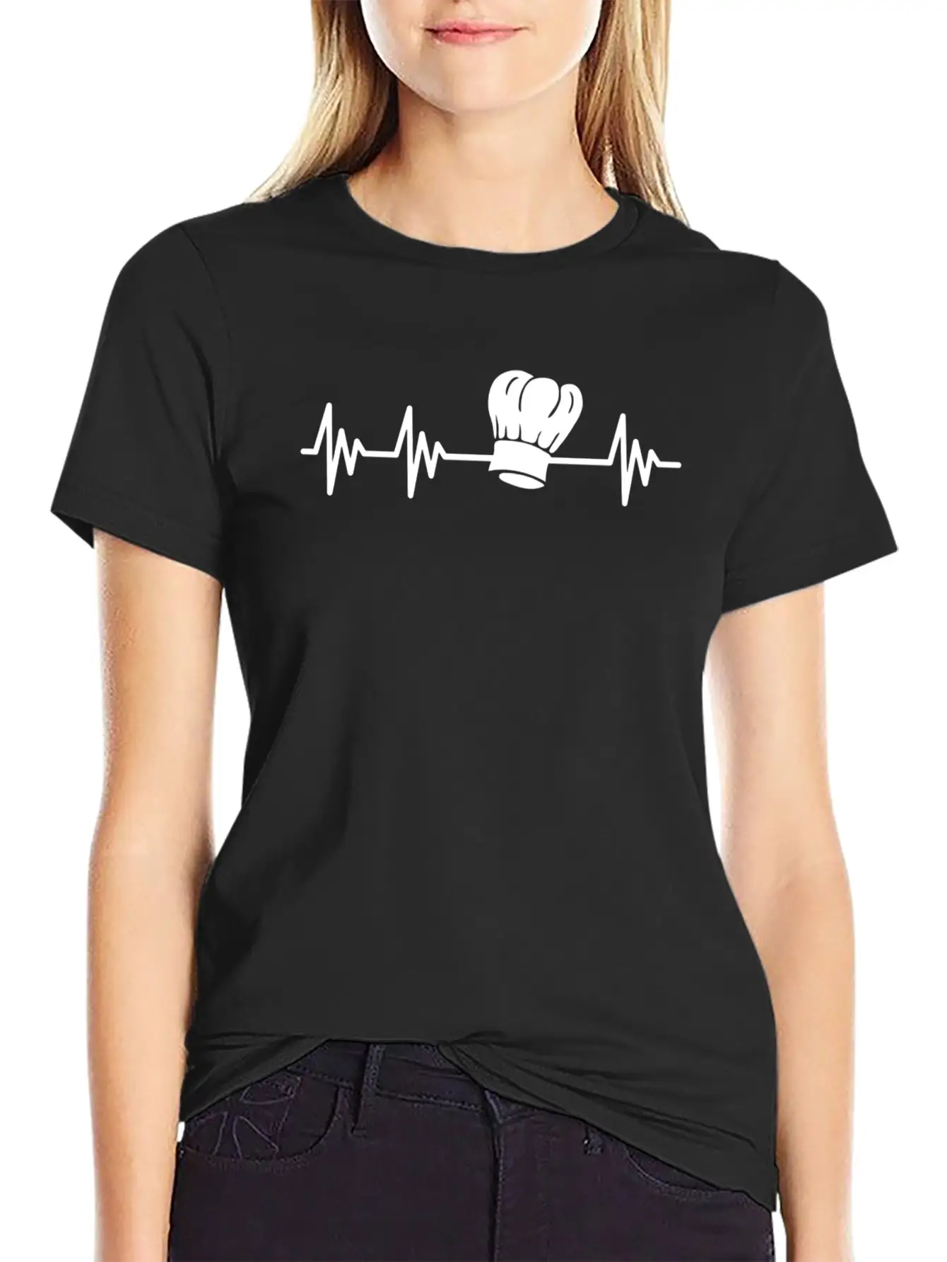 Chef Cooking Cook Heartbeat Essential Cotton Tee For Daily Outfits ¨C Unisex Style