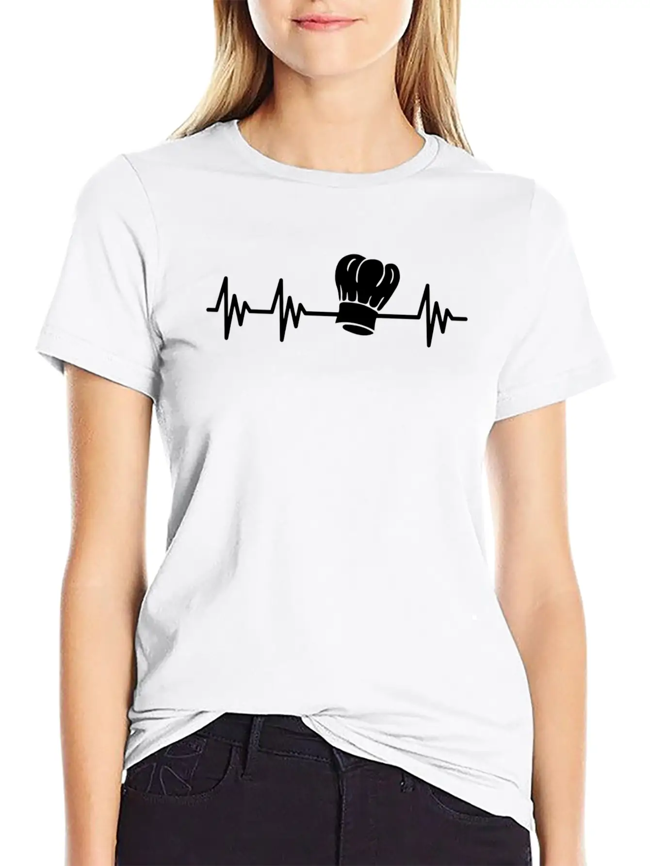 Chef Cooking Cook Heartbeat Essential Cotton Tee For Daily Outfits ¨C Unisex Style