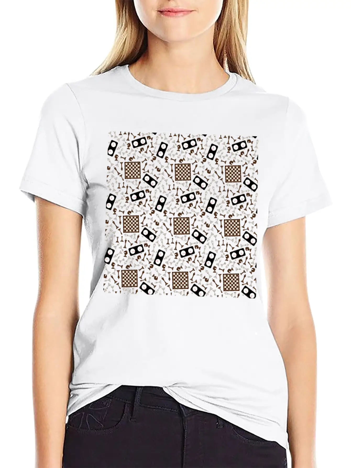 Chess Pattern | Strategy Tactic Board Game Soft Cotton Short Sleeve Tee ¨C Unisex Wardrobe Staple