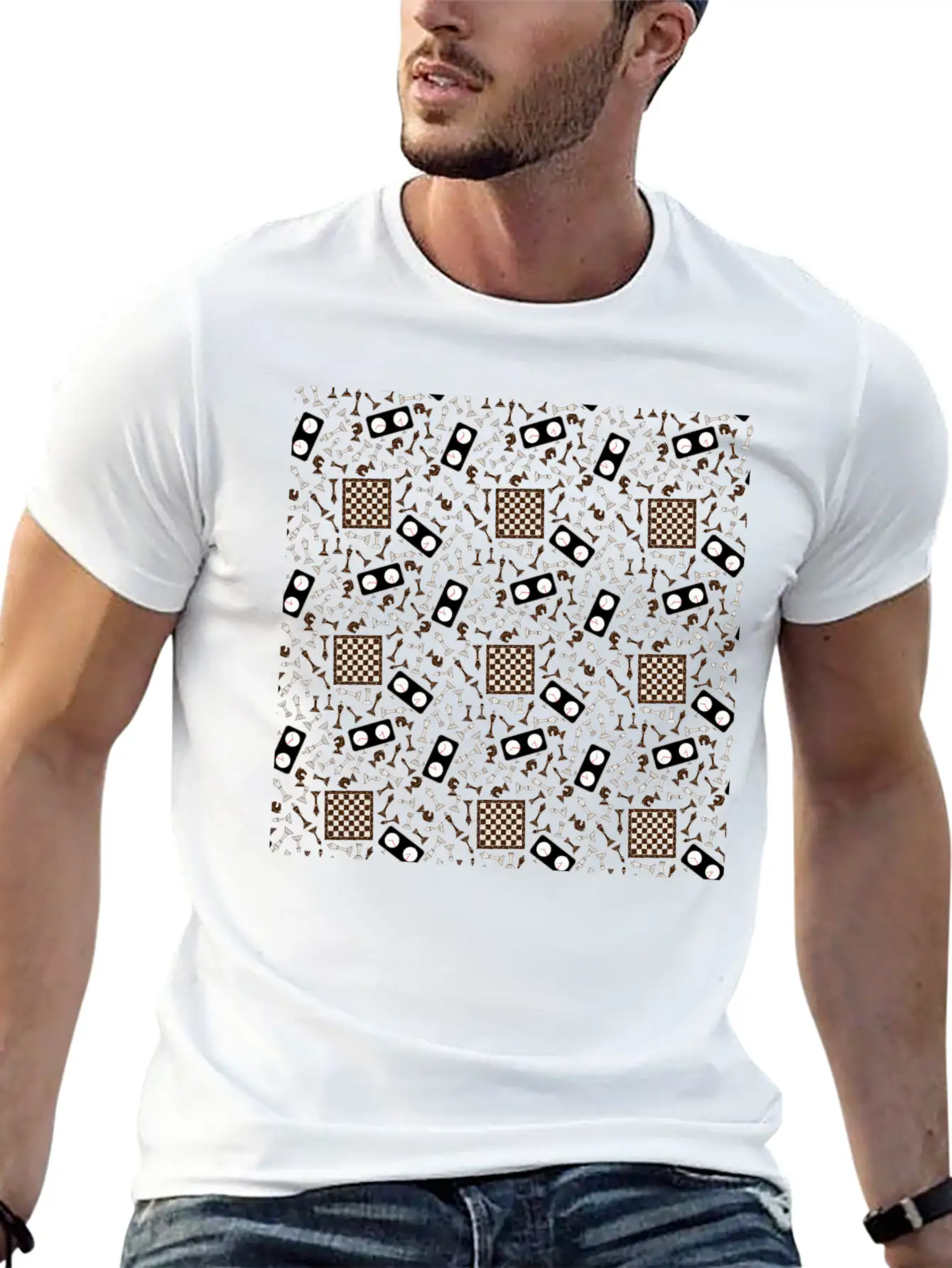 Chess Pattern | Strategy Tactic Board Game Soft Cotton Short Sleeve Tee ¨C Unisex Wardrobe Staple