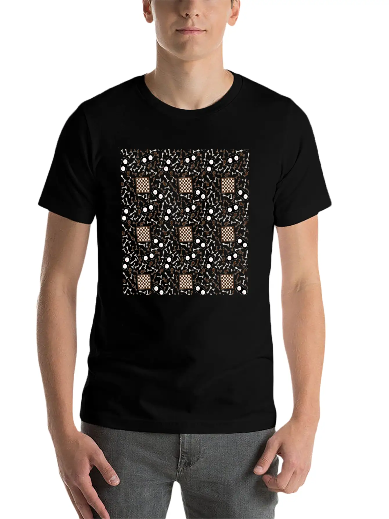 Chess Pattern | Strategy Tactic Board Game Soft Cotton Short Sleeve Tee ¨C Unisex Wardrobe Staple
