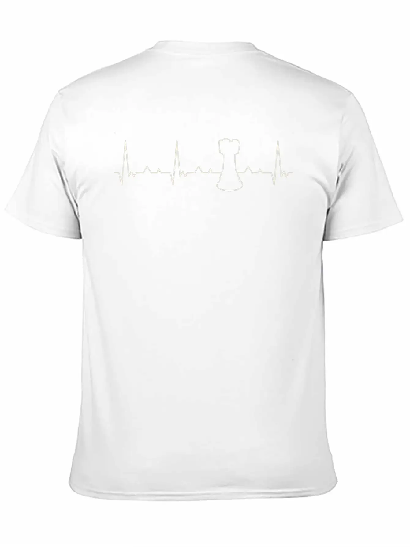 Chess Piece Rook. Heart. Love. EKG. Pulse. Beat. Basic Graphic T-Shirt ¨C Daily Comfort In Soft Cotton