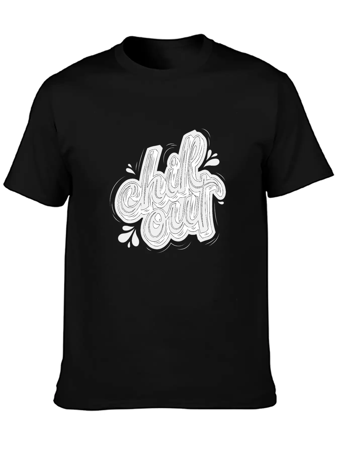 Chill Out Basic Graphic T-Shirt ¨C Daily Comfort In Soft Cotton