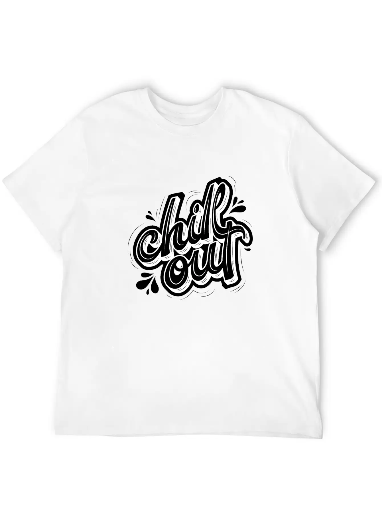 Chill Out Basic Graphic T-Shirt ¨C Daily Comfort In Soft Cotton