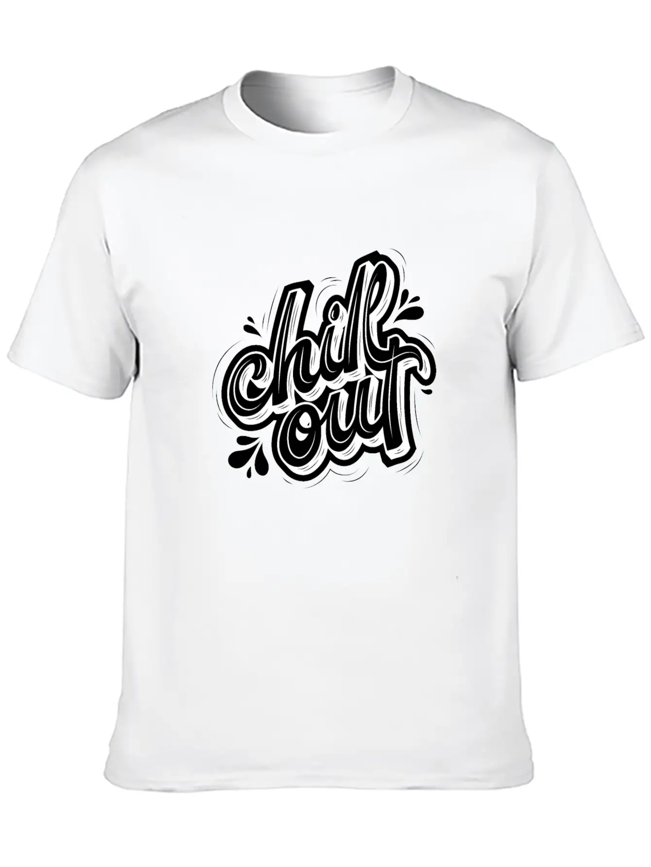 Chill Out Basic Graphic T-Shirt ¨C Daily Comfort In Soft Cotton