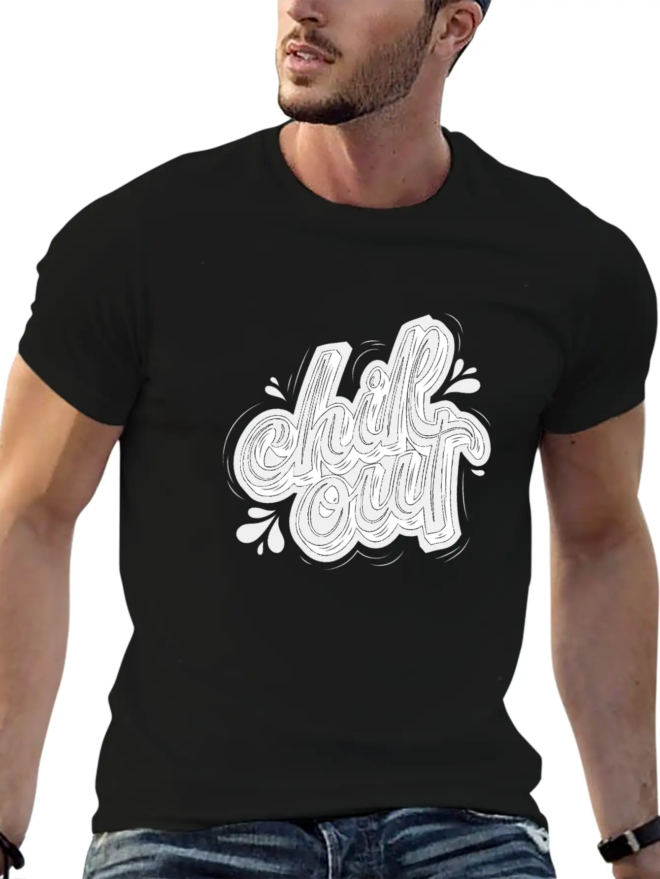 Chill Out Basic Graphic T-Shirt ¨C Daily Comfort In Soft Cotton