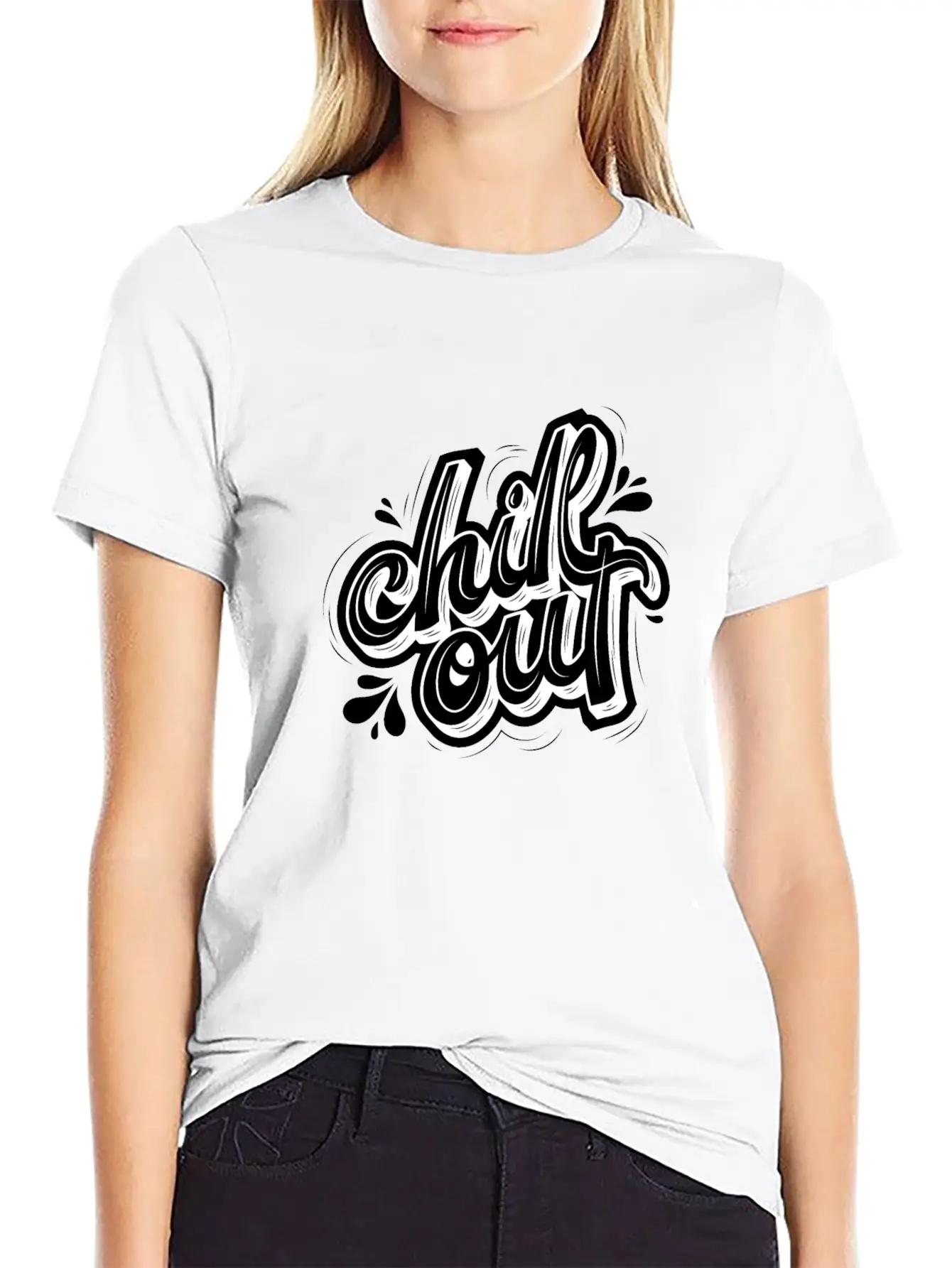 Chill Out Basic Graphic T-Shirt ¨C Daily Comfort In Soft Cotton