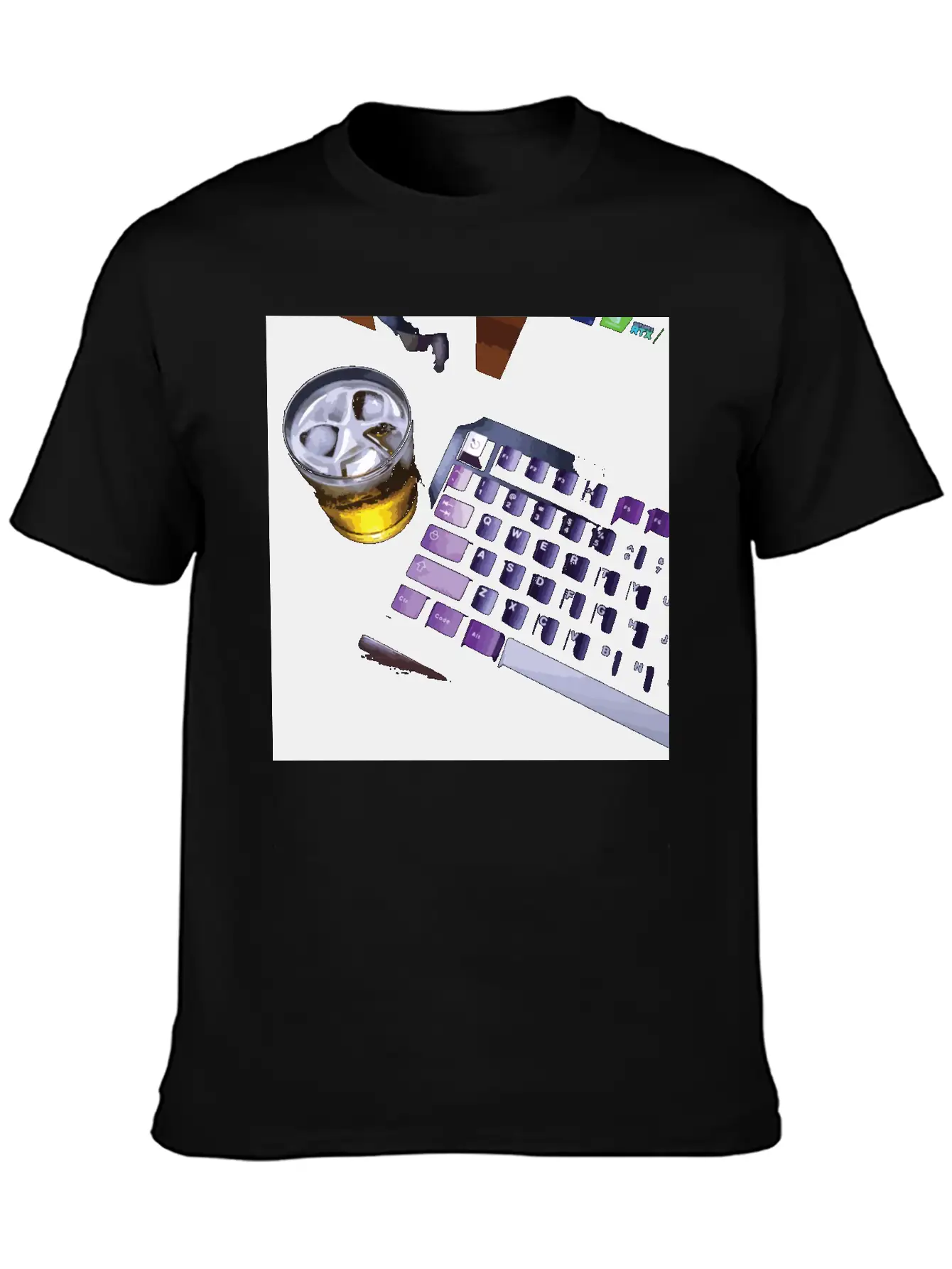 Chill With Mechanical Keyboard Essential Cotton Tee For Daily Outfits ¨C Unisex Style