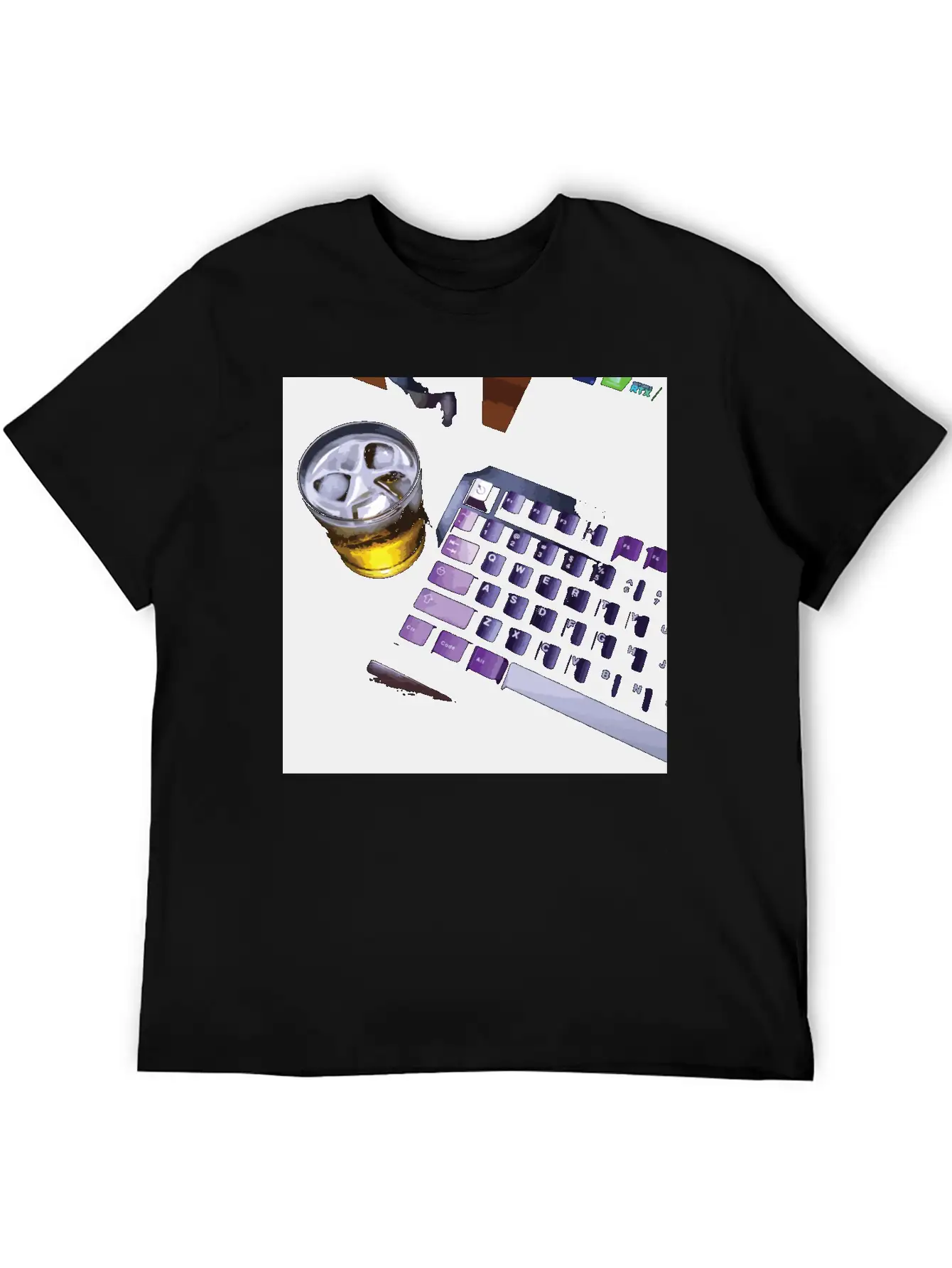 Chill With Mechanical Keyboard Essential Cotton Tee For Daily Outfits ¨C Unisex Style