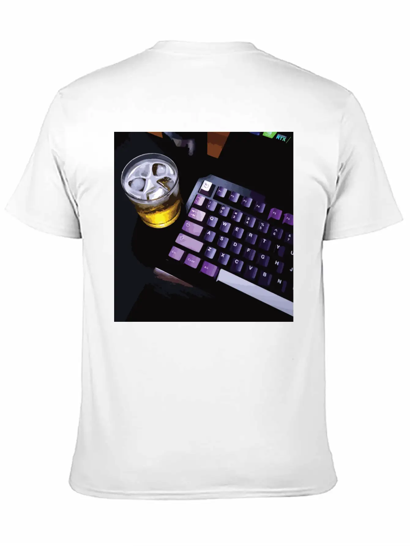 Chill With Mechanical Keyboard Essential Cotton Tee For Daily Outfits ¨C Unisex Style