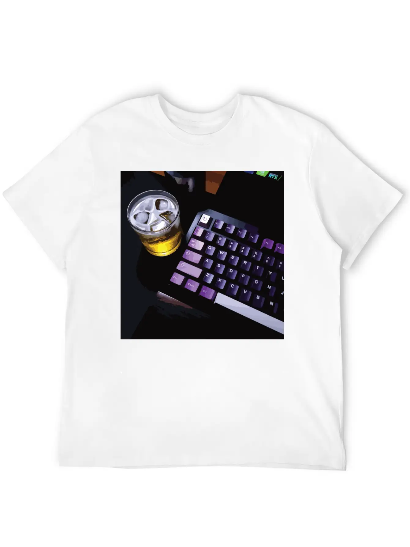Chill With Mechanical Keyboard Essential Cotton Tee For Daily Outfits ¨C Unisex Style