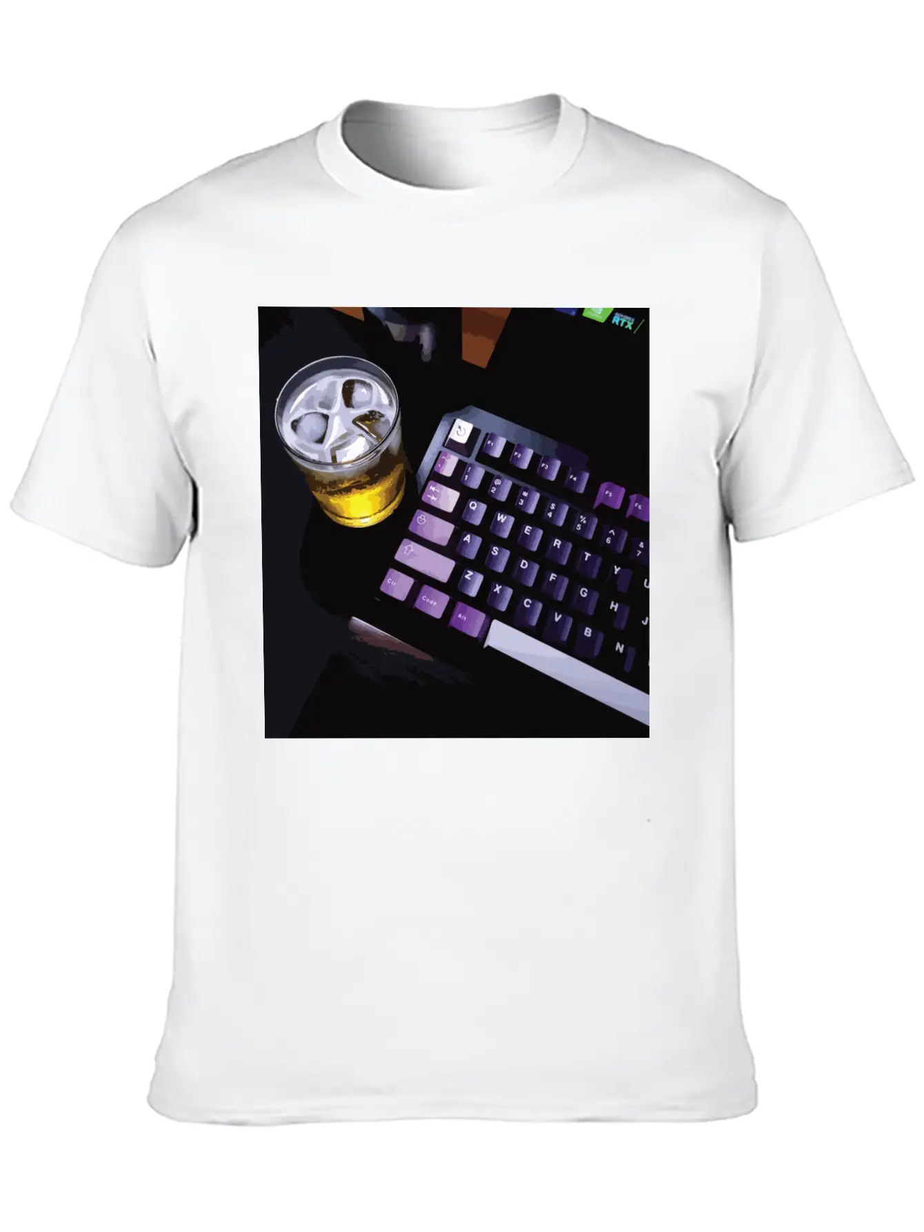 Chill With Mechanical Keyboard Essential Cotton Tee For Daily Outfits ¨C Unisex Style