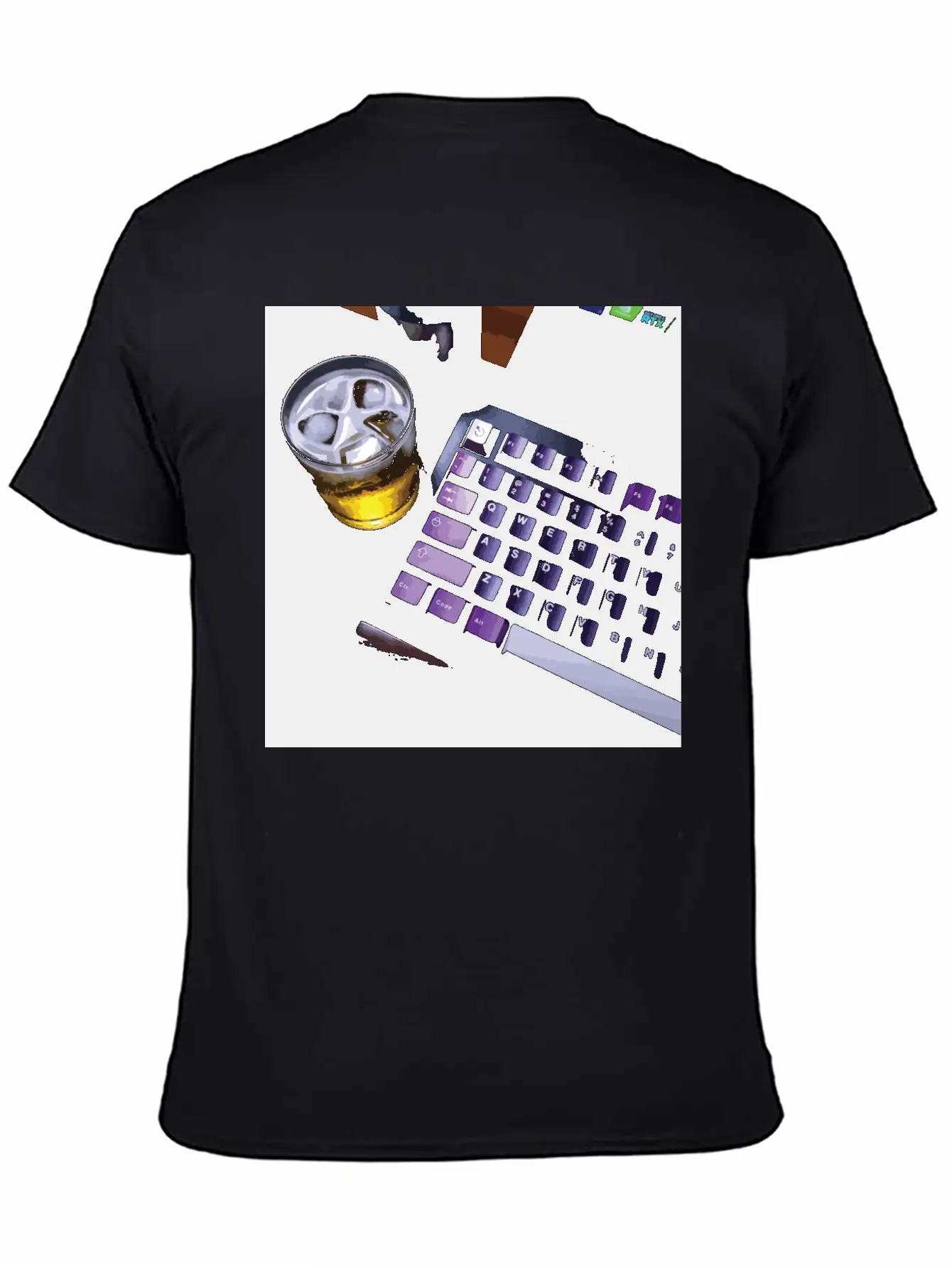 Chill With Mechanical Keyboard Essential Cotton Tee For Daily Outfits ¨C Unisex Style