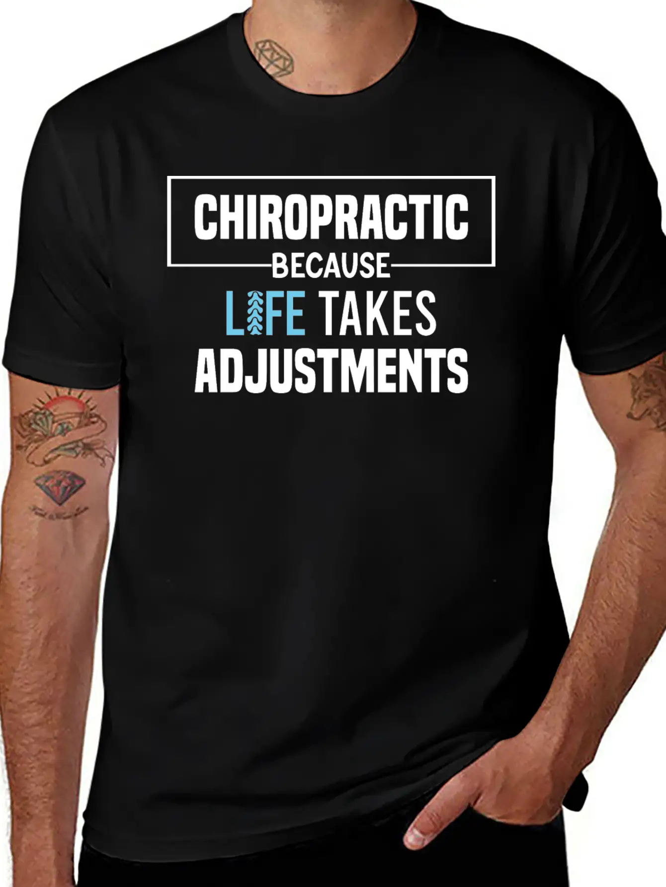 Chiropractic Because Life Takes Adjustments Soft Cotton Short Sleeve Tee ¨C Unisex Wardrobe Staple